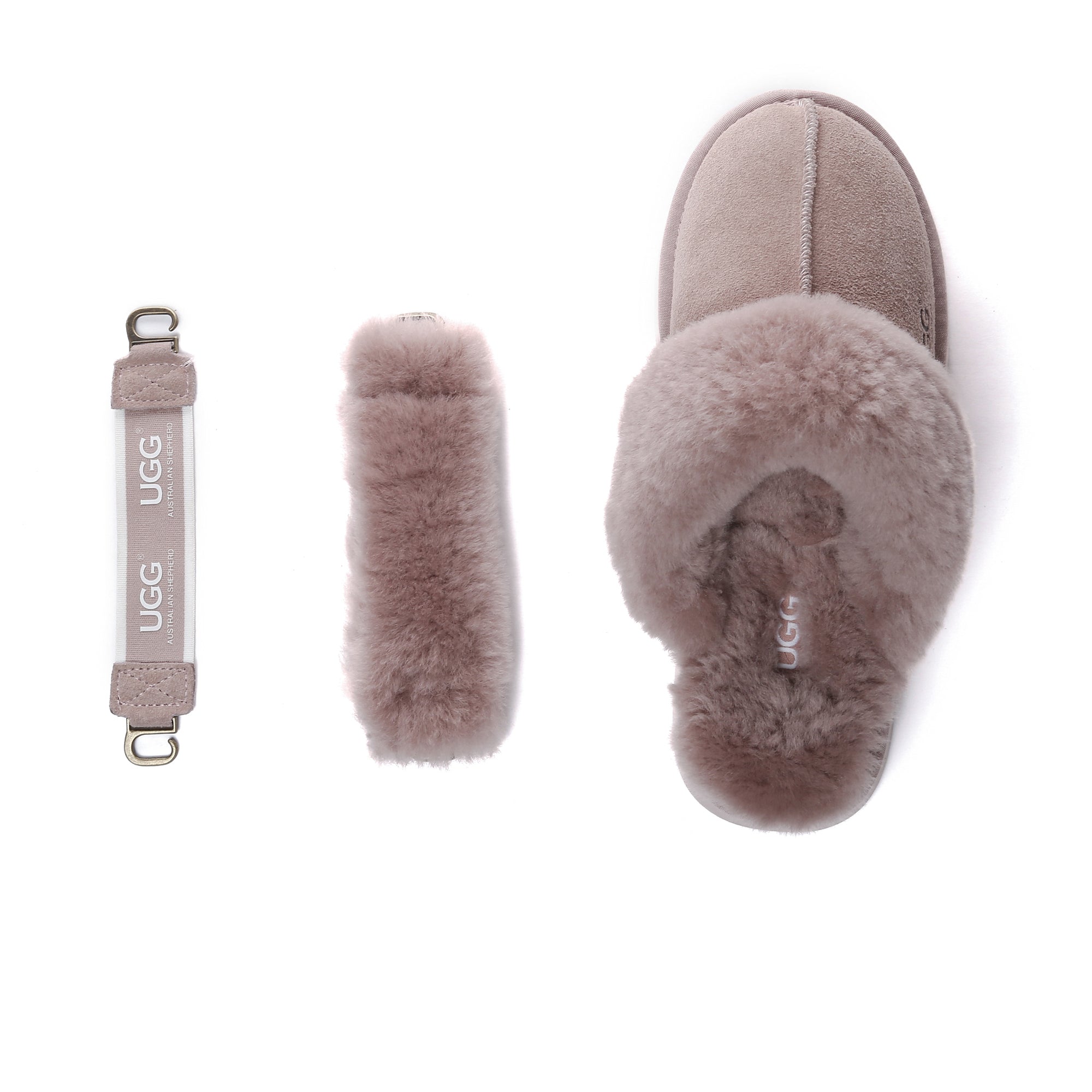 EverUgg Dua Straps UGG platform slippers for women with stylish strap design and comfortable slip-on style.