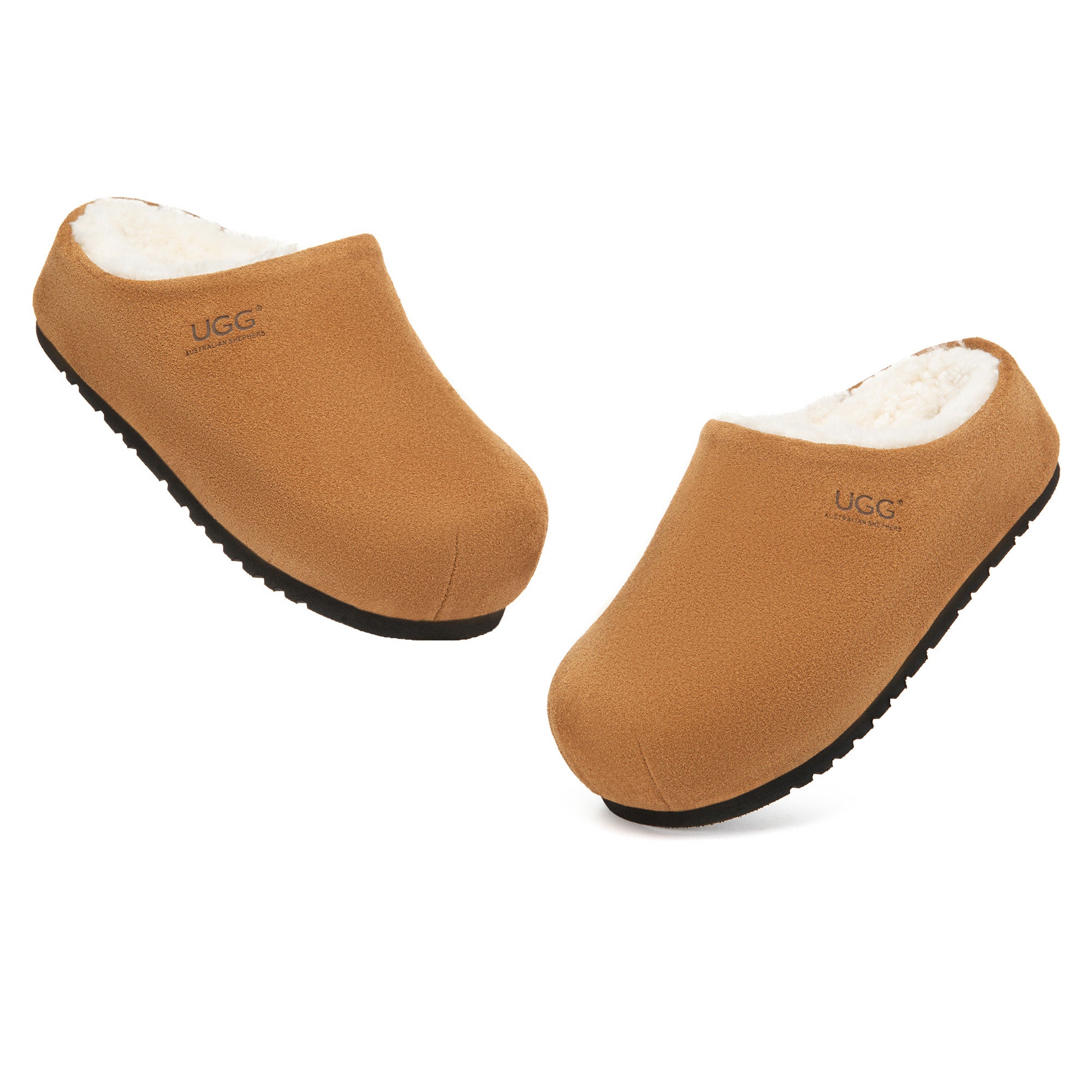 EverUgg Eleani Slip-On UGG slippers with plush lining and cozy design, perfect for indoor comfort and casual wear.