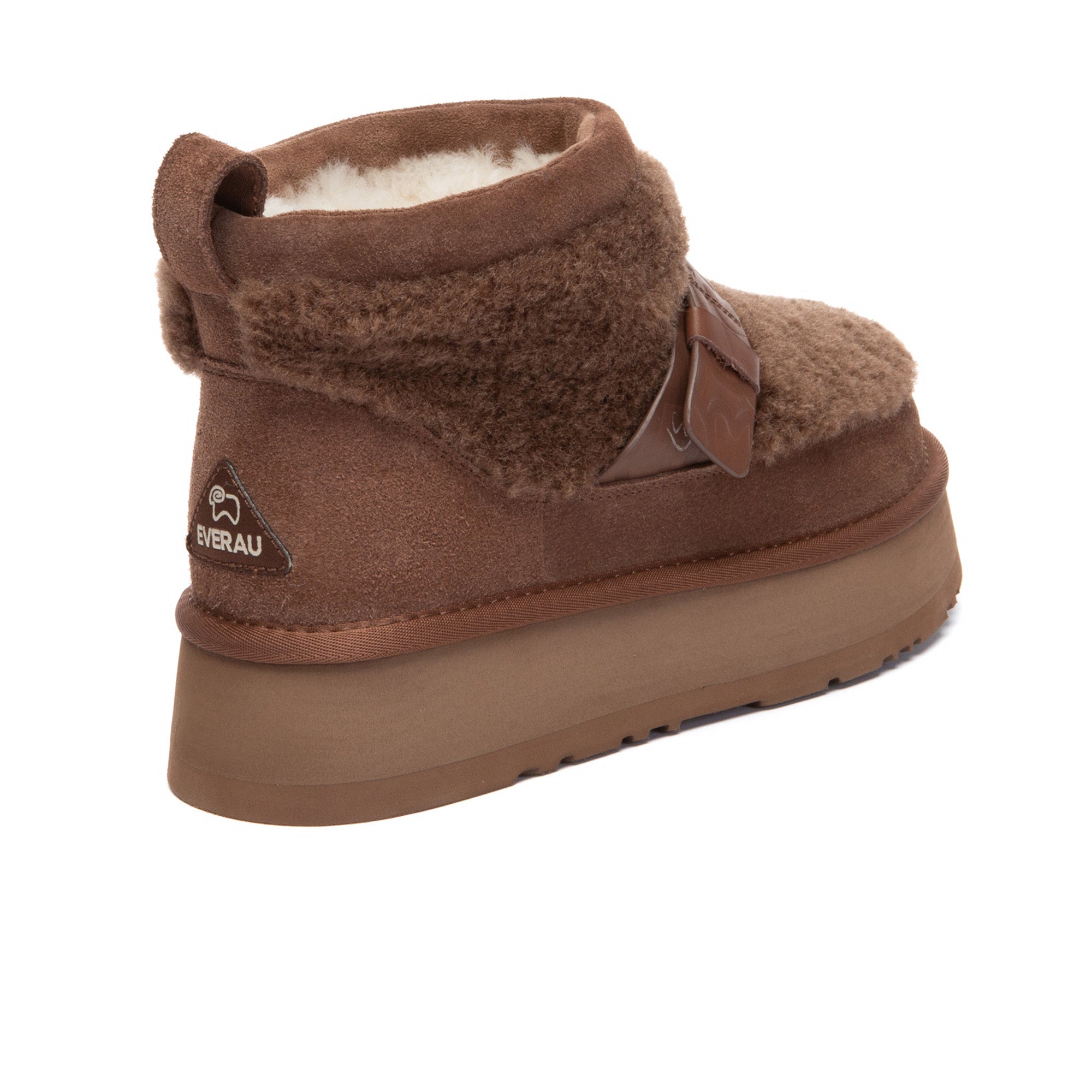 EverUgg Ultra Mini Shearling Platform UGG Boots with cozy shearling lining and chunky platform sole.