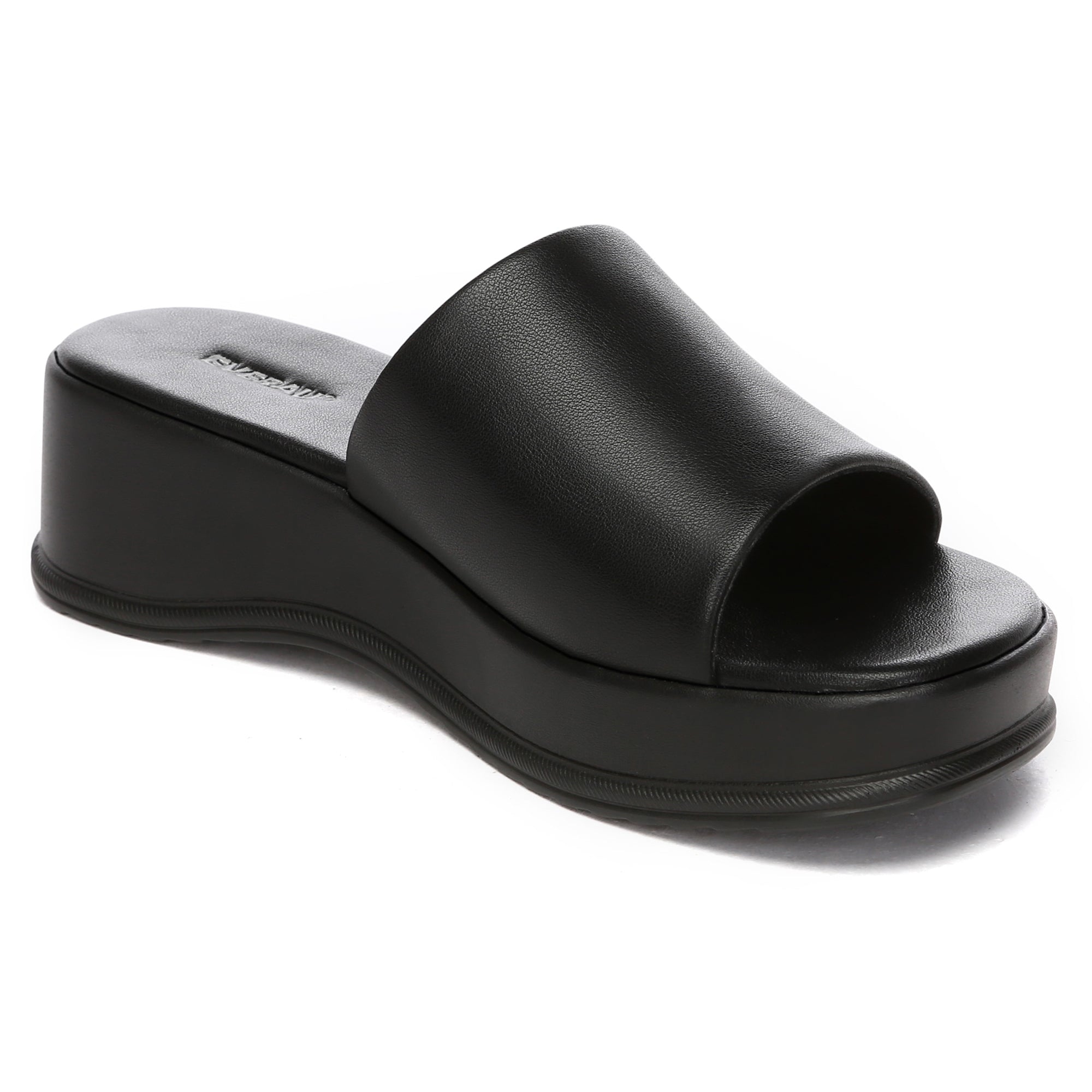 EverUgg Fiona Classic Summer Wedge Slides, stylish open-toe sandal with wedge heel and neutral color, perfect for warm weather.