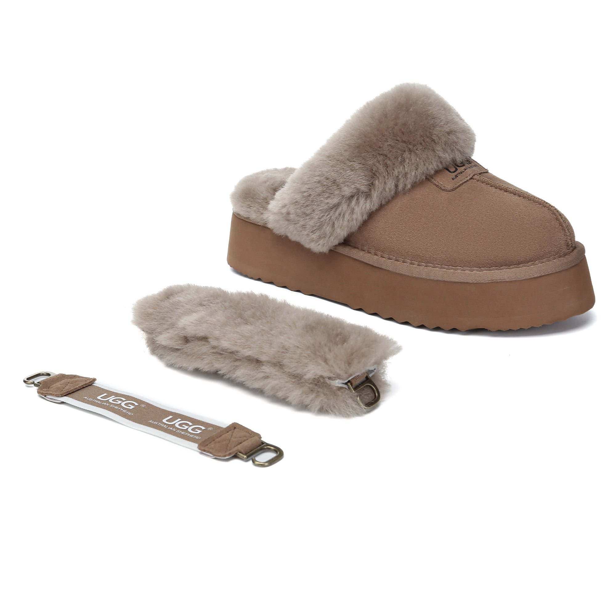 UGG Removable Slingback Platform Slippers