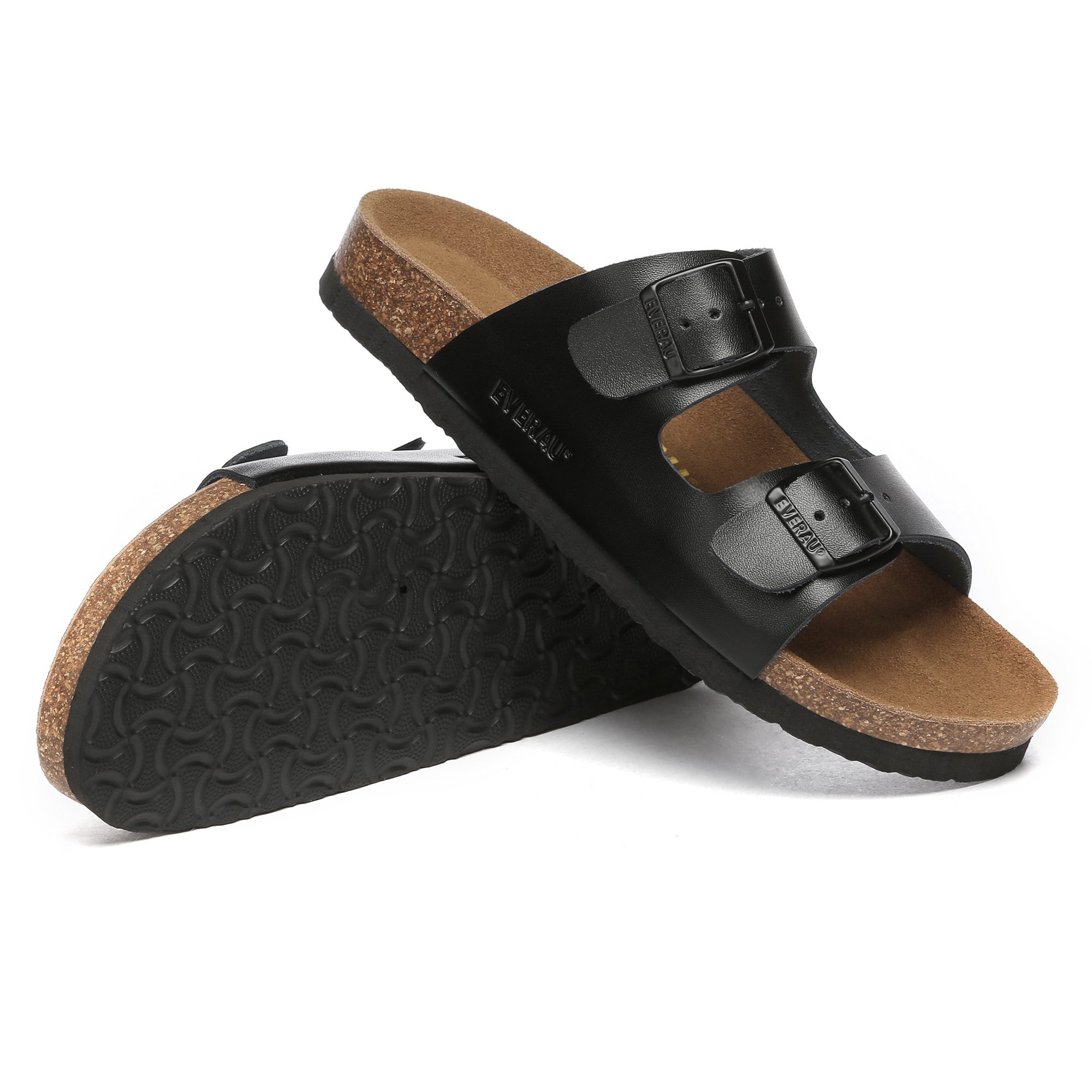 EverUgg Harper Sandals featuring beige straps and flat soles, suitable for casual summer wear.