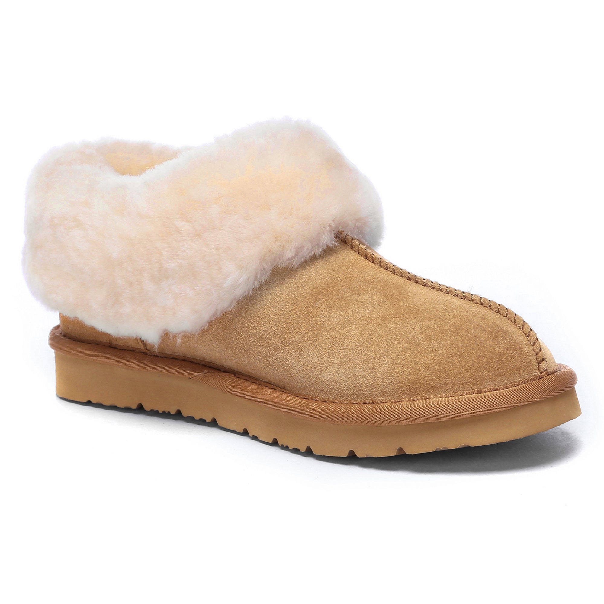 EverUgg Homey Sheepskin Winter Slippers with soft lining and cozy design, perfect for indoor comfort during cold weather.