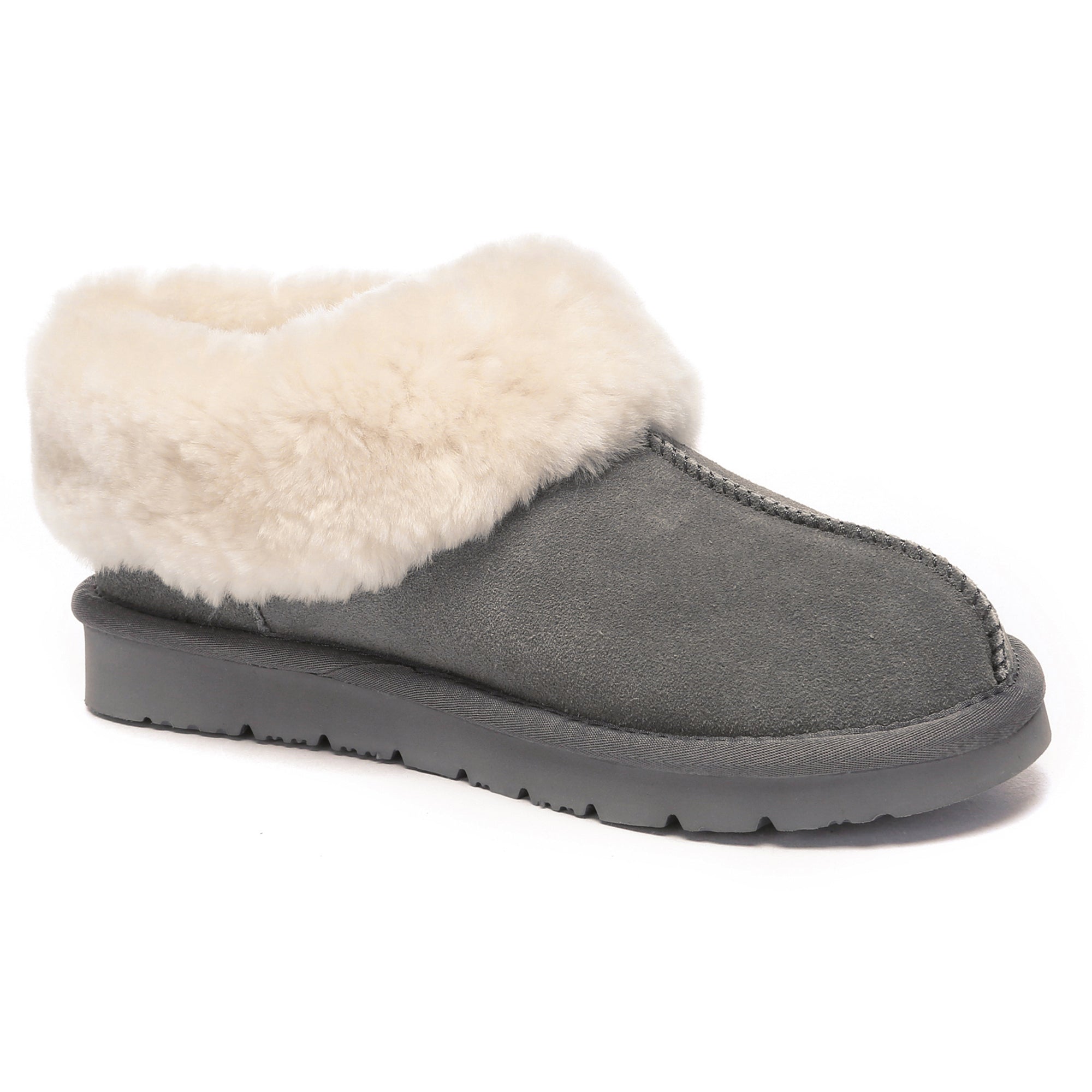 EverUgg Homey sheepskin winter slippers with plush lining and cozy design, perfect for keeping feet warm indoors.