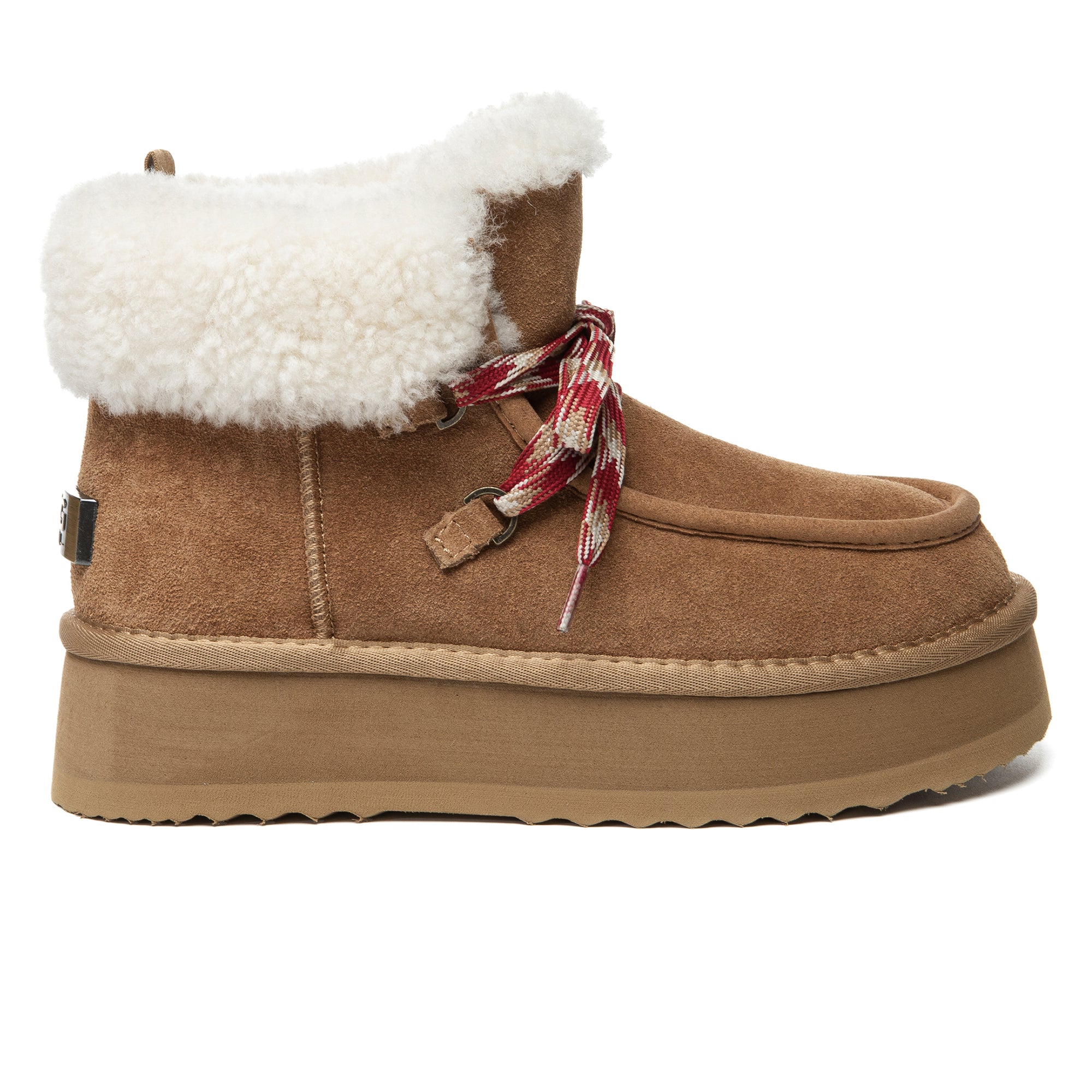 EverUgg Honor lace-up UGG platform boots for women featuring a stylish design and sturdy sole, perfect for fashionable winter wear.