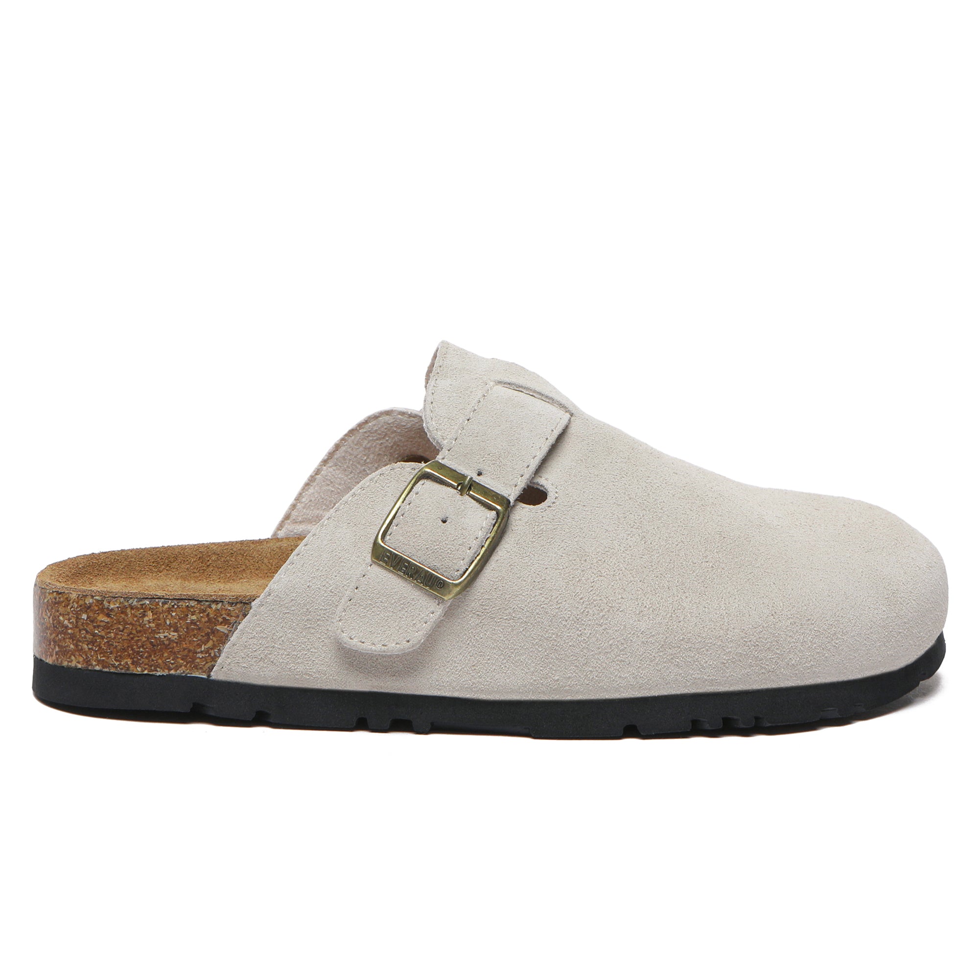 EverUgg Jason UGG slides, casual slip-on shoes with plush lining and open-toe design, perfect for comfortable summer wear.