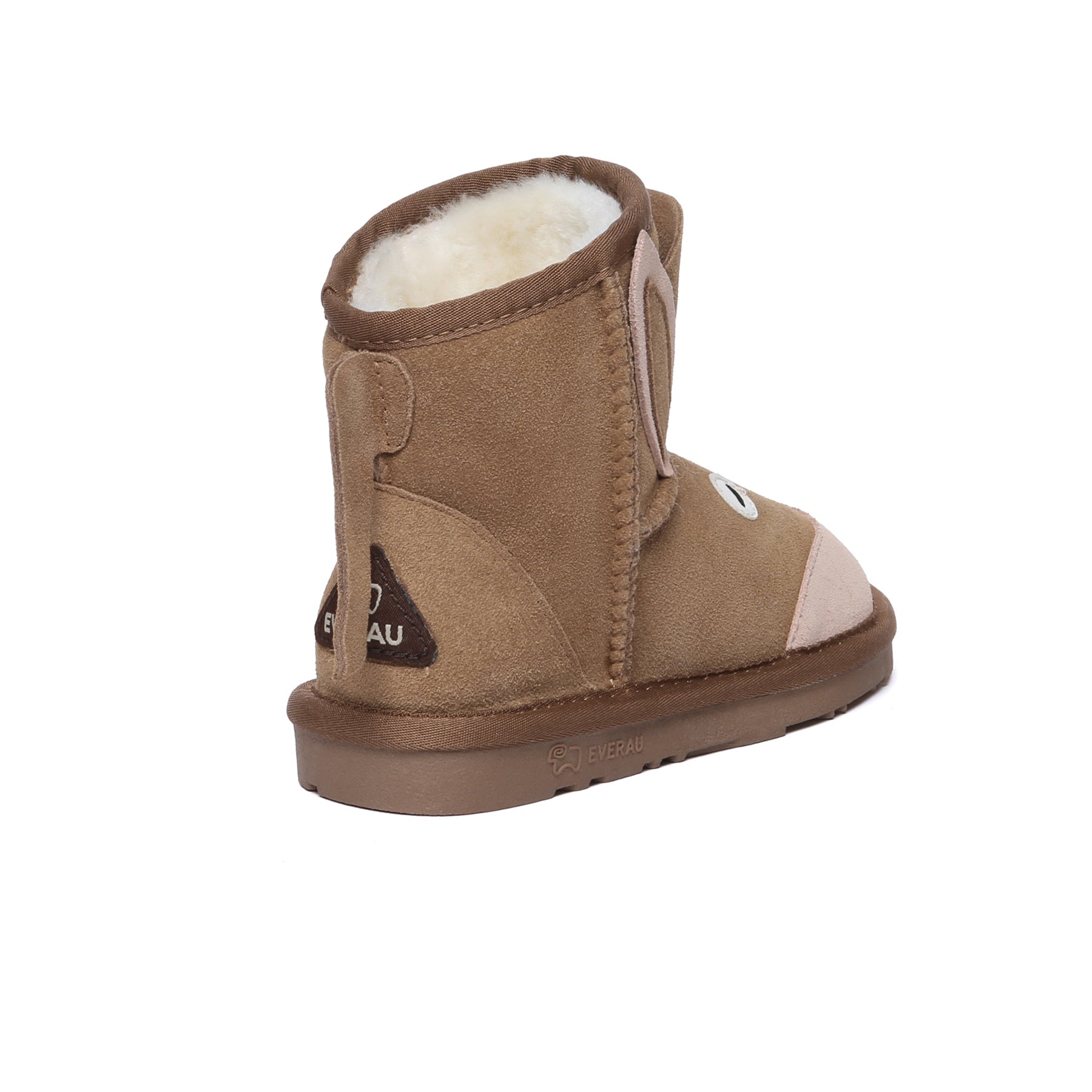 Kangaroo Kids UGG Boots by EverUgg, cozy shoes for children with soft fur lining and durable suede exterior.