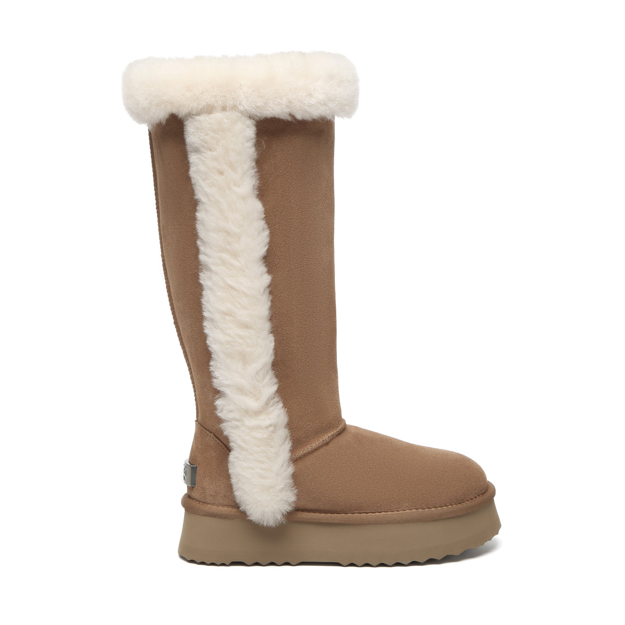 EverUgg Kaz Shearling Tall UGG boots for women, featuring plush shearling lining and classic tall boot style in a stylish design.
