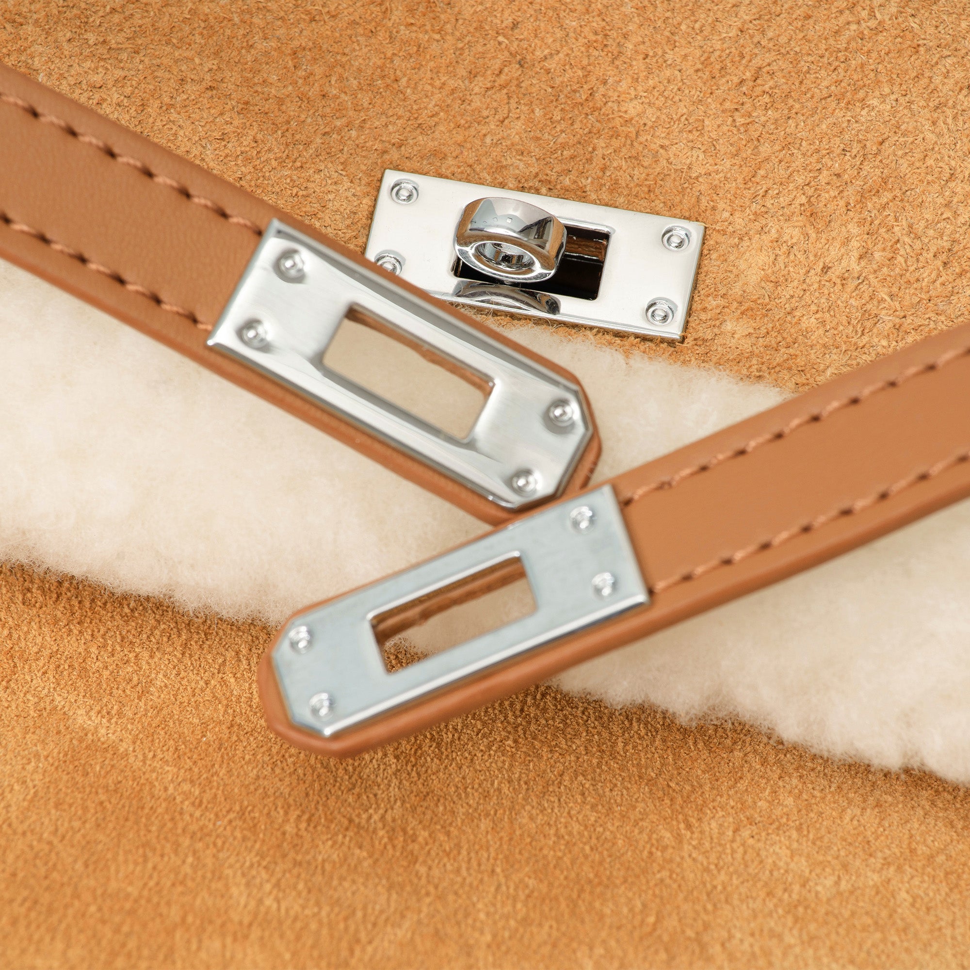 Kenny Fluffy Adjustable Strap UGG Backpack by EverUgg featuring soft, plush material and adjustable straps for comfortable carrying.