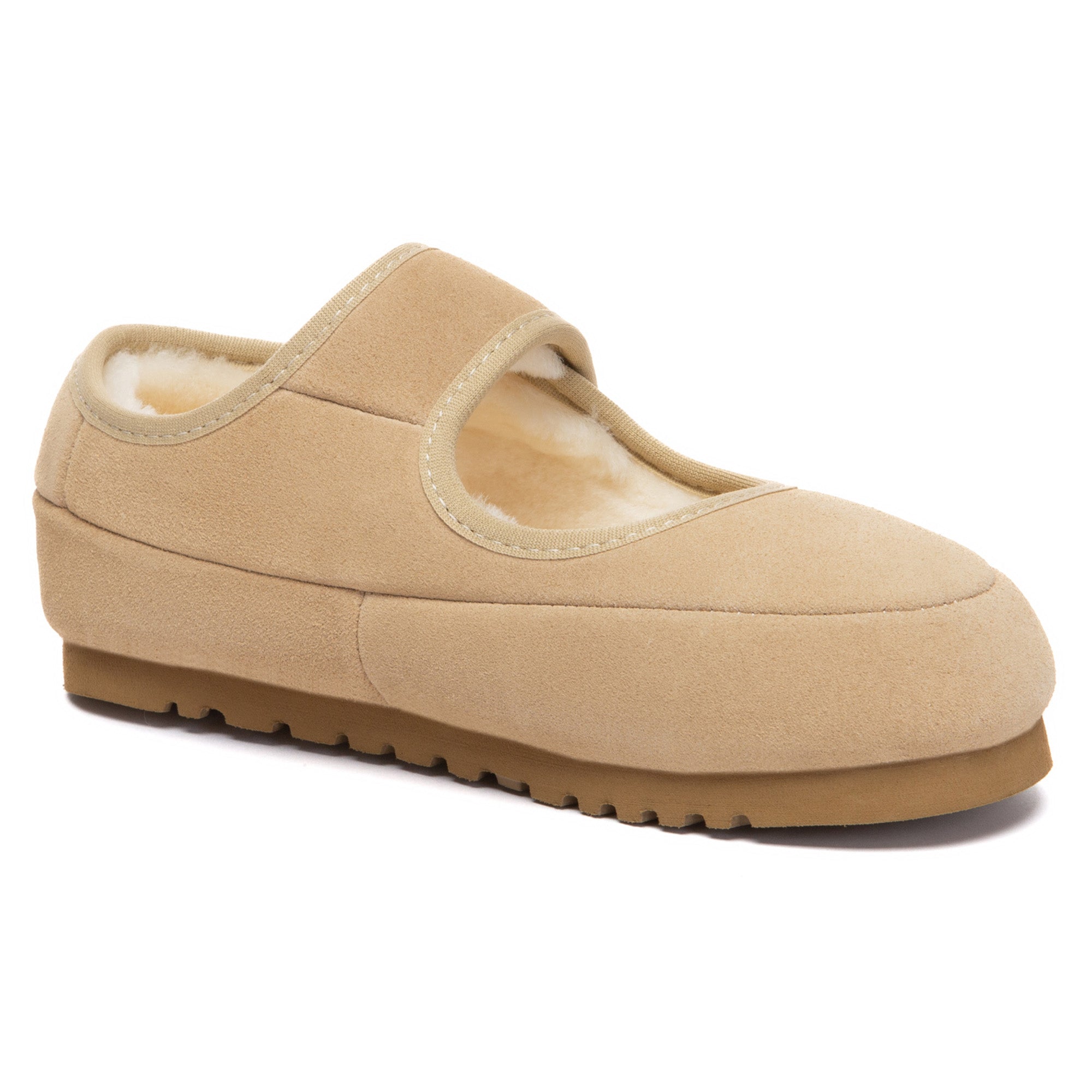 Kids adjustable strap Mary Jane slippers by EverUgg featuring soft UGG slippers design with a secure strap and comfortable fit.