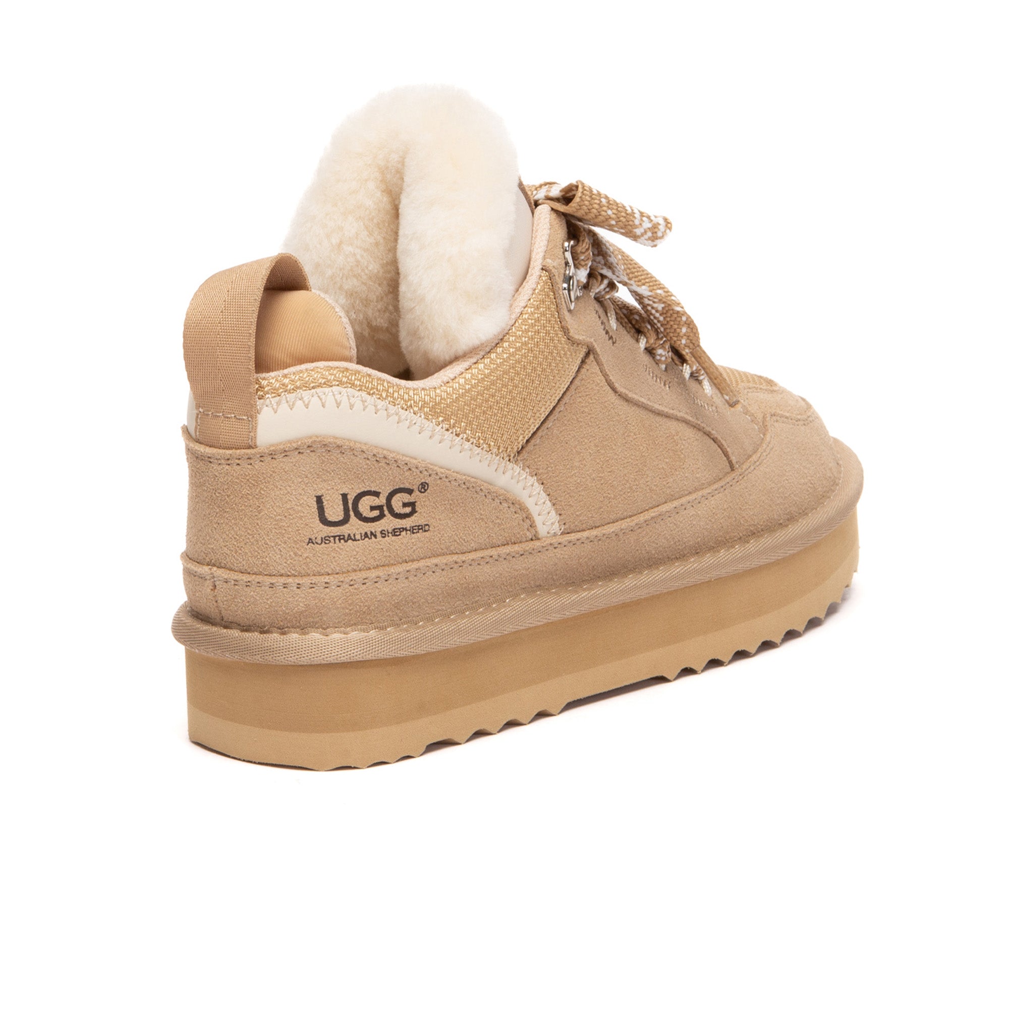 Kids EverUgg Parker lace-up boots with platform sole, featuring a stylish design and durable construction for young children.