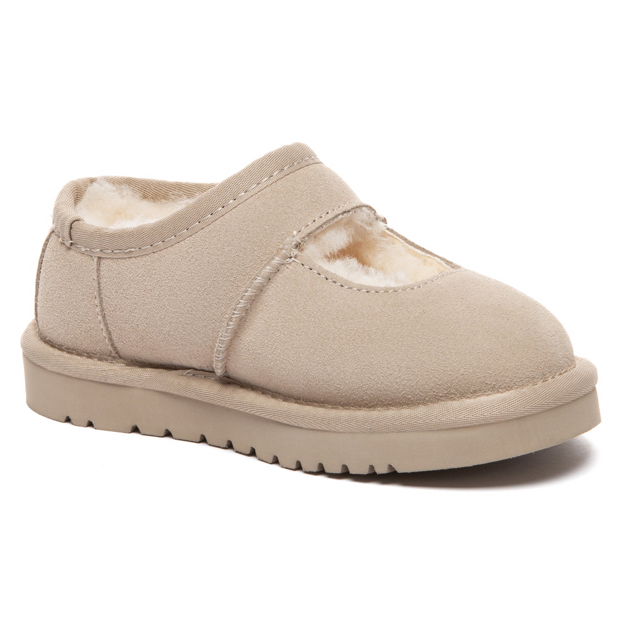 Kids' Reveal UGG platform slippers by EverUgg featuring plush interior and stylish design for comfortable wear.