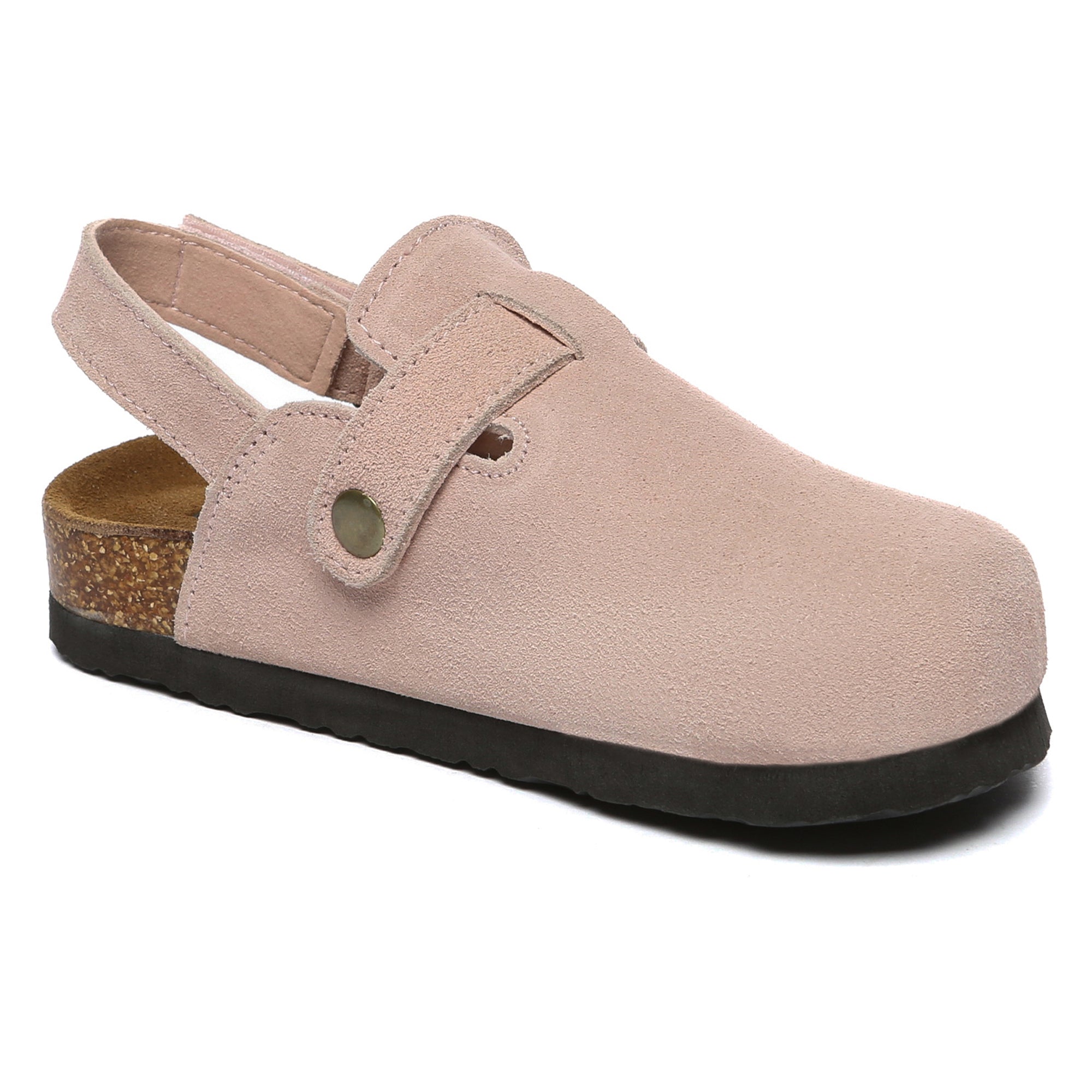 Kids suede slingback clogs sandals by EverUgg, featuring soft suede material and comfortable slip-on design for children.
