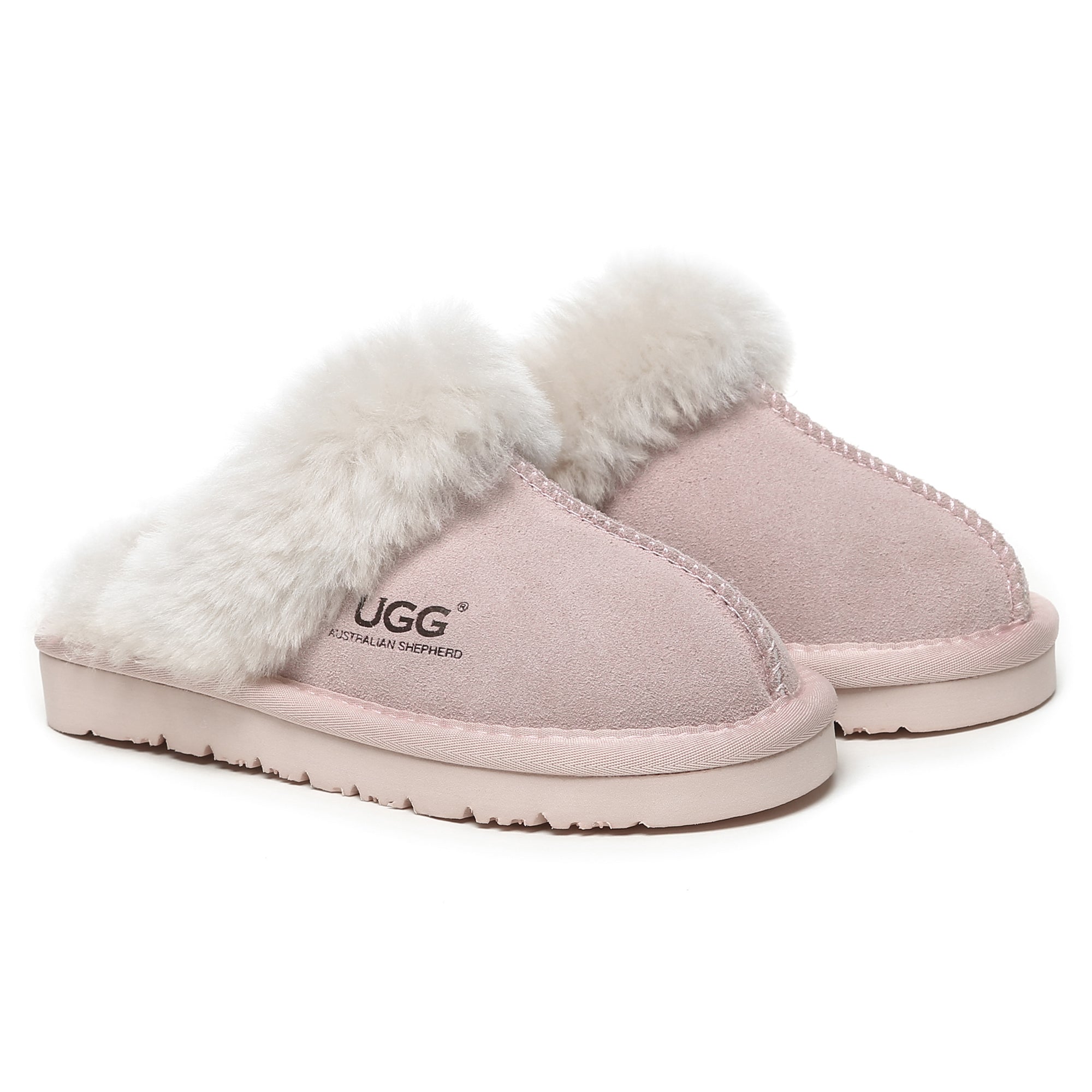 Kids' EverUgg Ultra Comfort Sole slippers with soft plush lining and durable rubber soles, designed for cozy indoor wear.