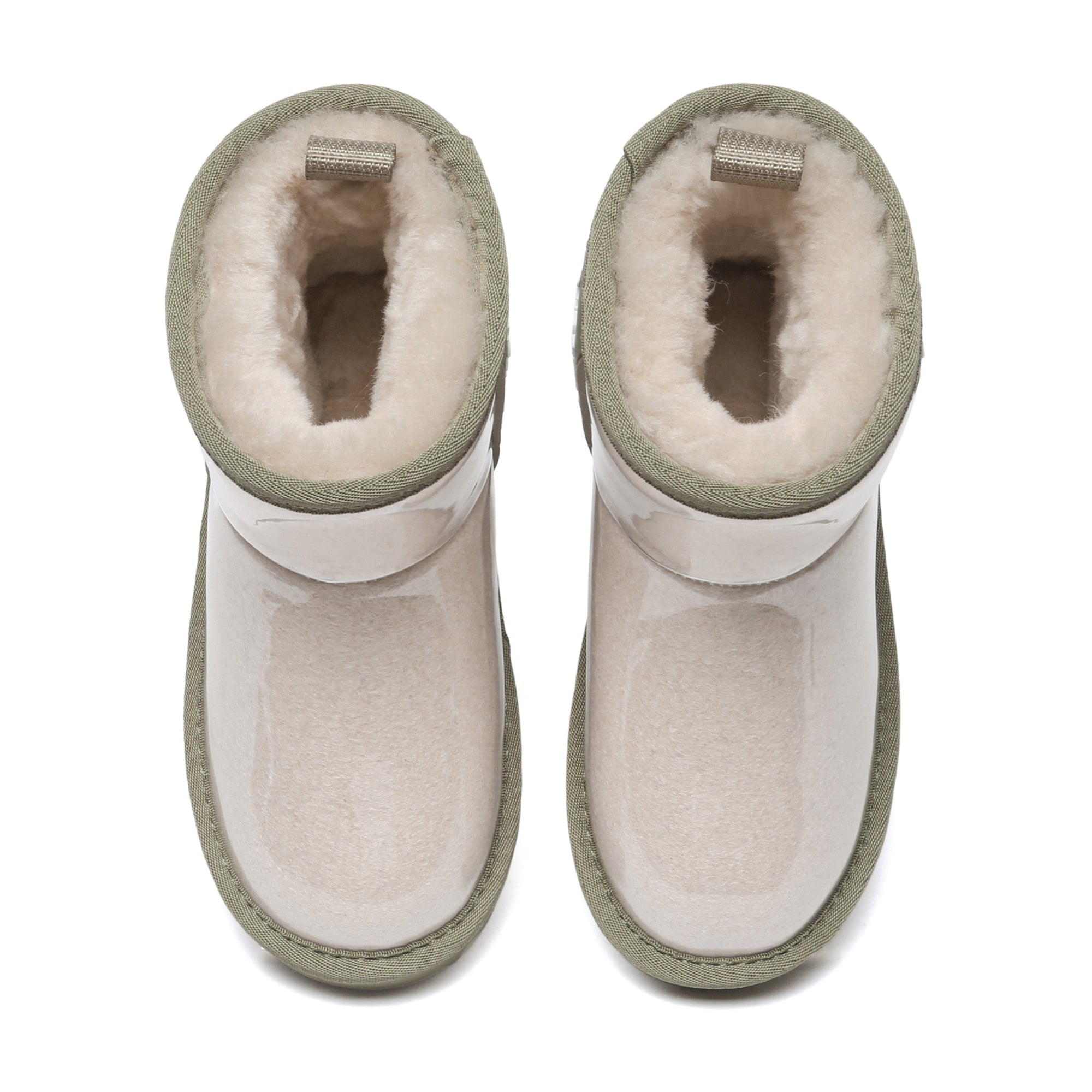 Kids waterproof UGG boots by EverUgg in cream Caribou style, showing cozy, insulated footwear for winter protection.