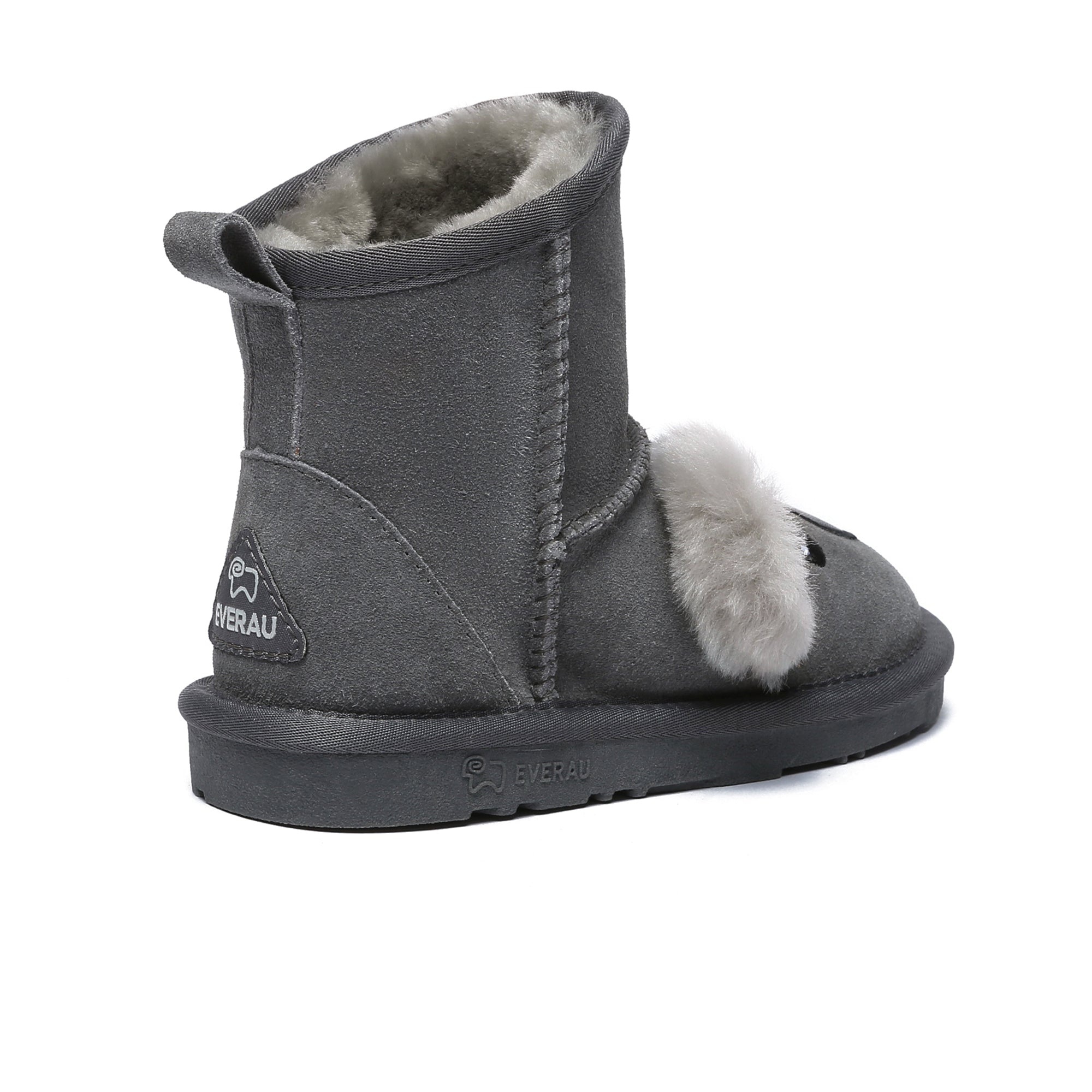 Kids UGG boots by EverUgg featuring plush koala design in soft, warm material with fur lining and sturdy sole.