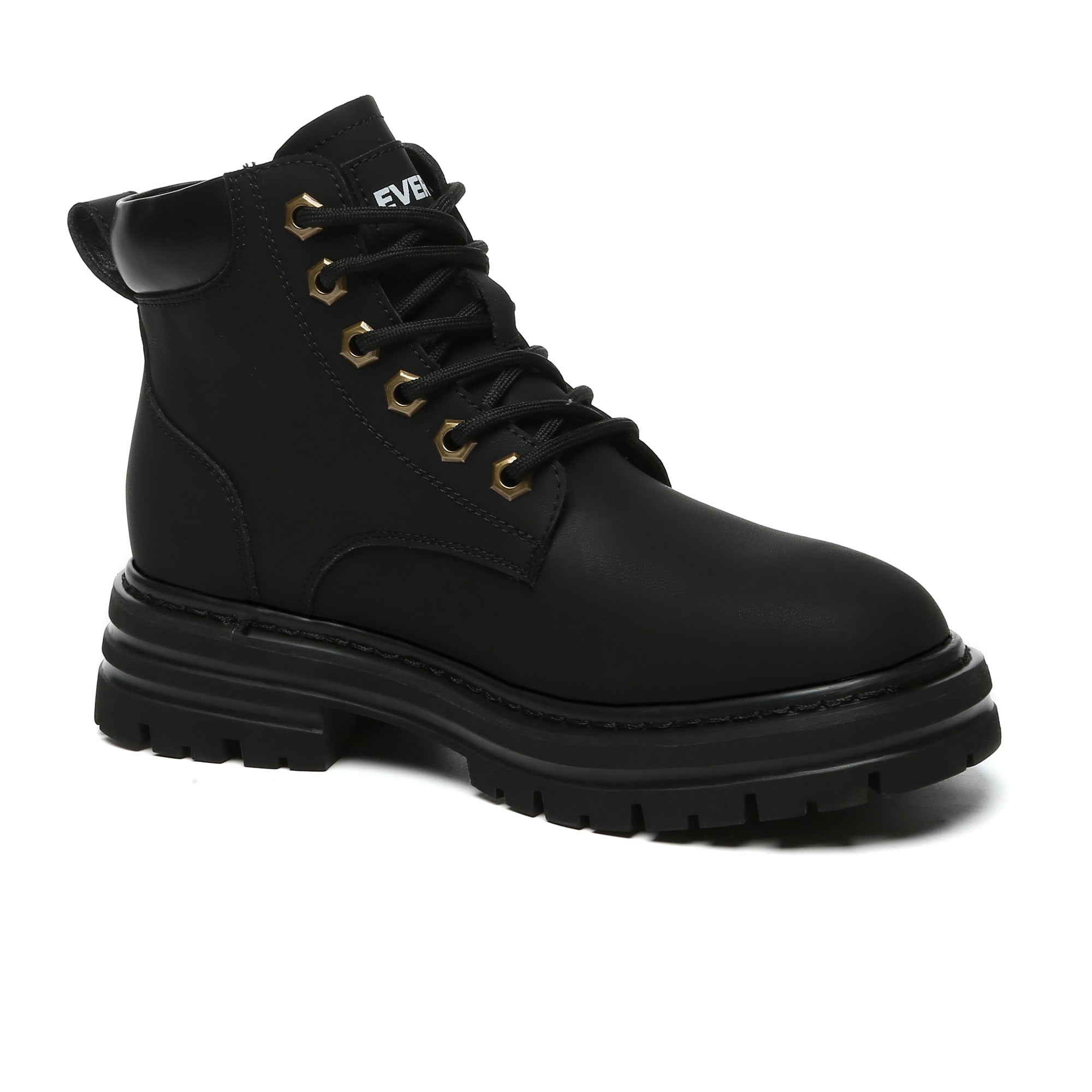 Women’s leather high top Timber boots by EverUgg, featuring durable construction and stylish design, shown in the image.