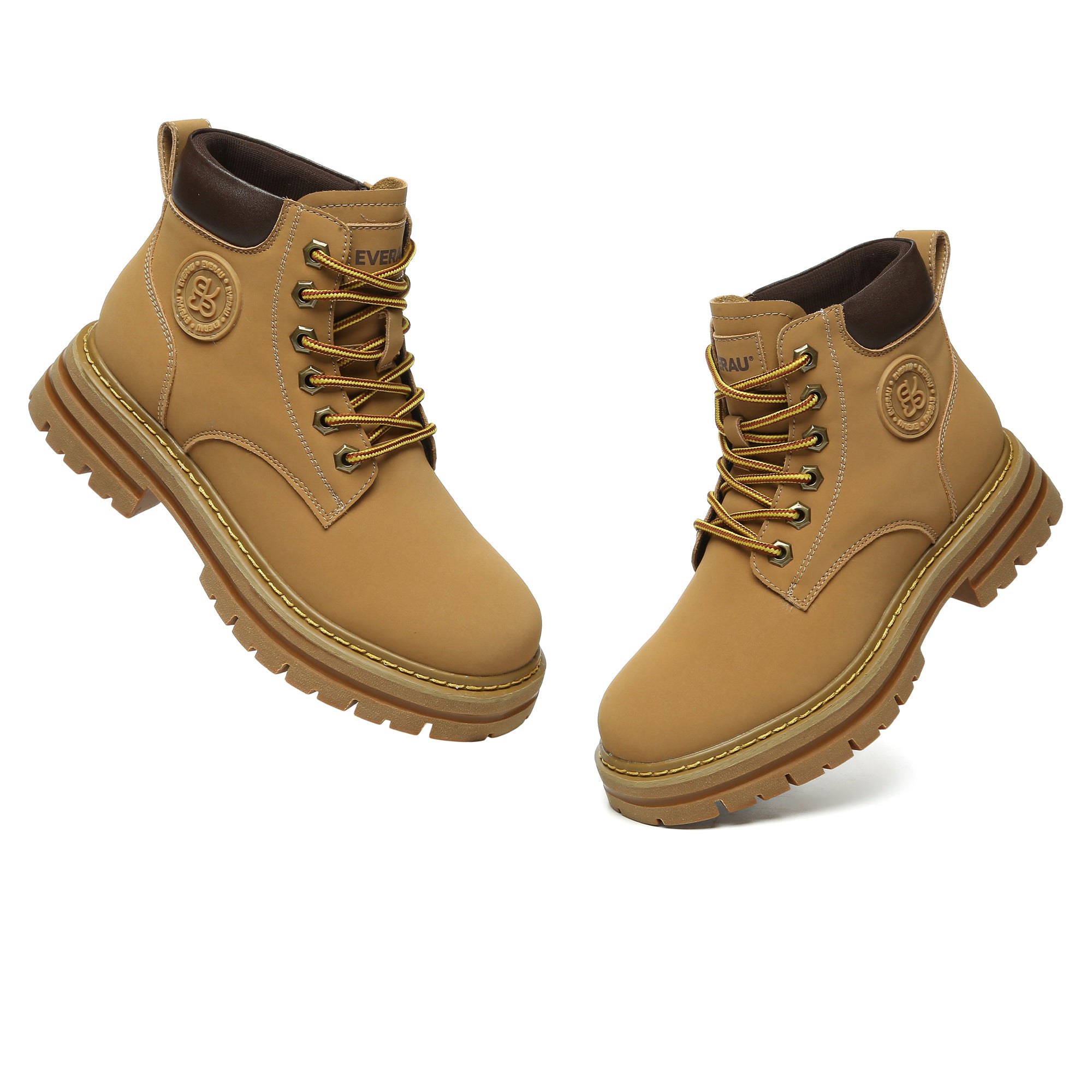 EverUgg leather high top Timber boots for women featuring sturdy design and stylish fashion footwear.