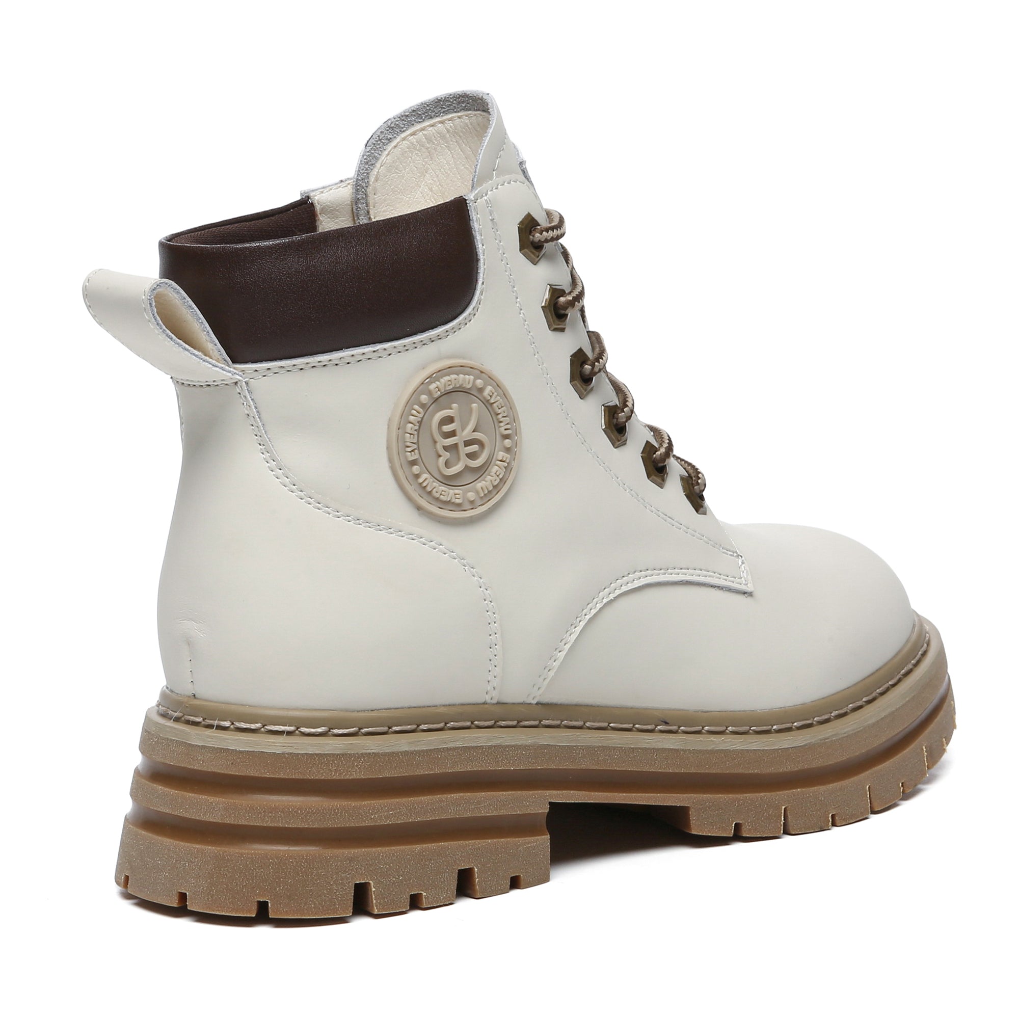 Women’s leather high top Timber boots by EverUgg featuring a stylish design and durable construction for fashion-forward footwear.