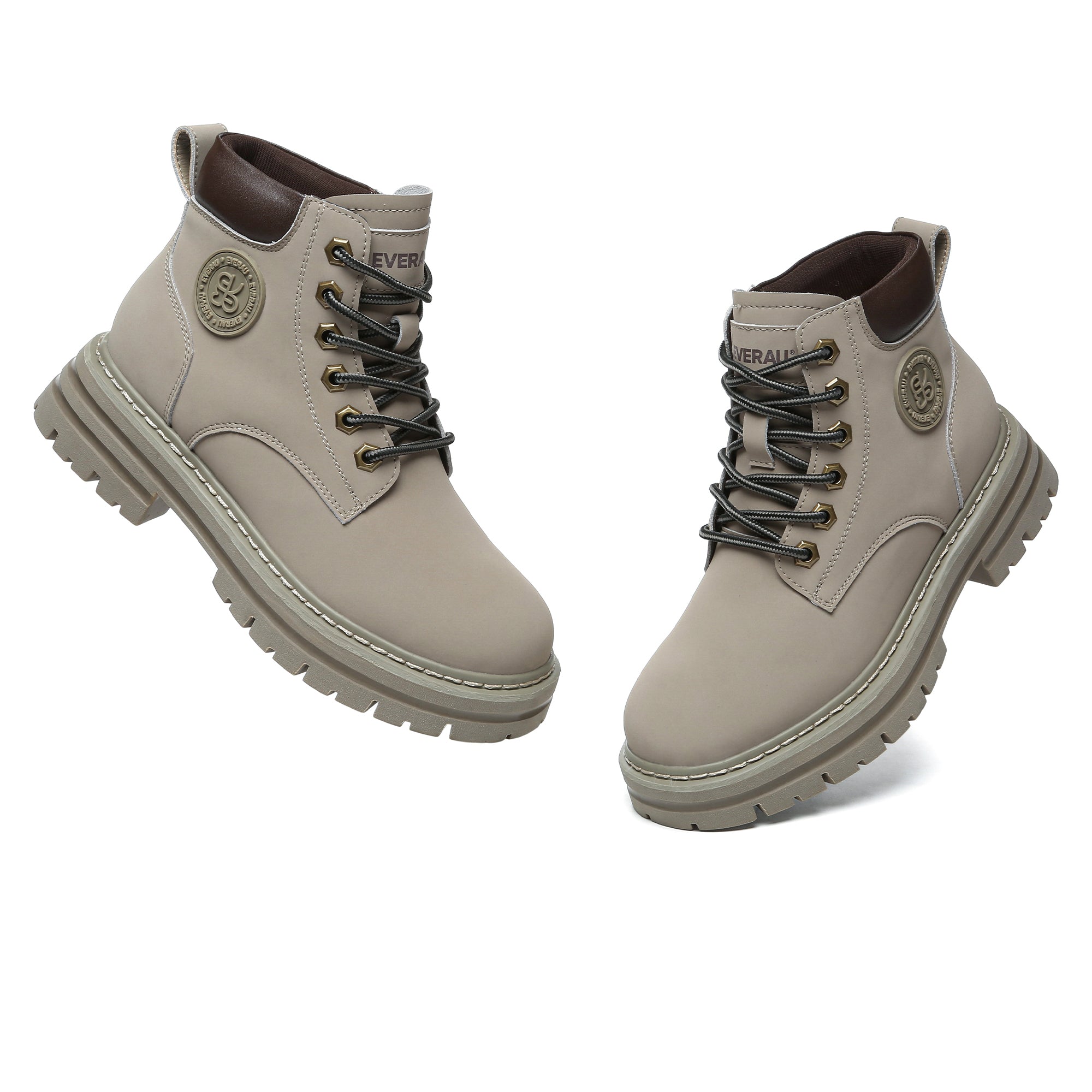 EverUgg leather high top women's fashion boots showcasing stylish design and durable construction.