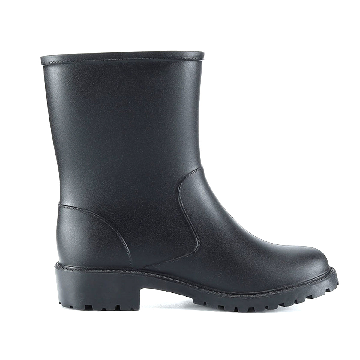 AllSlides Logan Buckled Strap waterproof short gumboots with buckle straps, designed for rainy weather and casual wear.