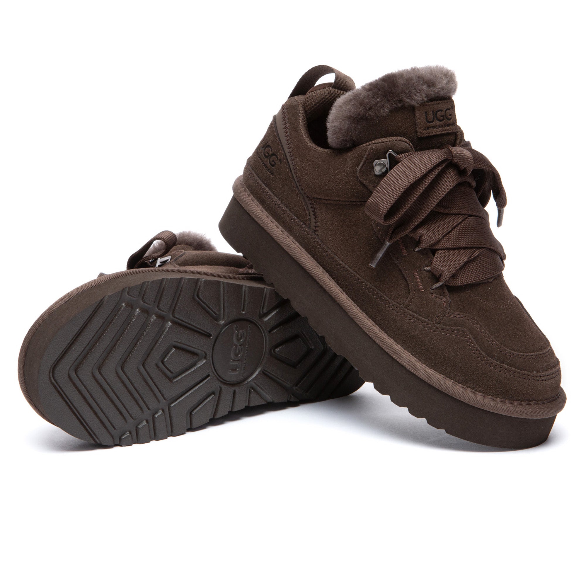 EverUgg Lowmael Lace-Up Sneakers featuring a classic design, white laces, and comfortable sneaker silhouette.