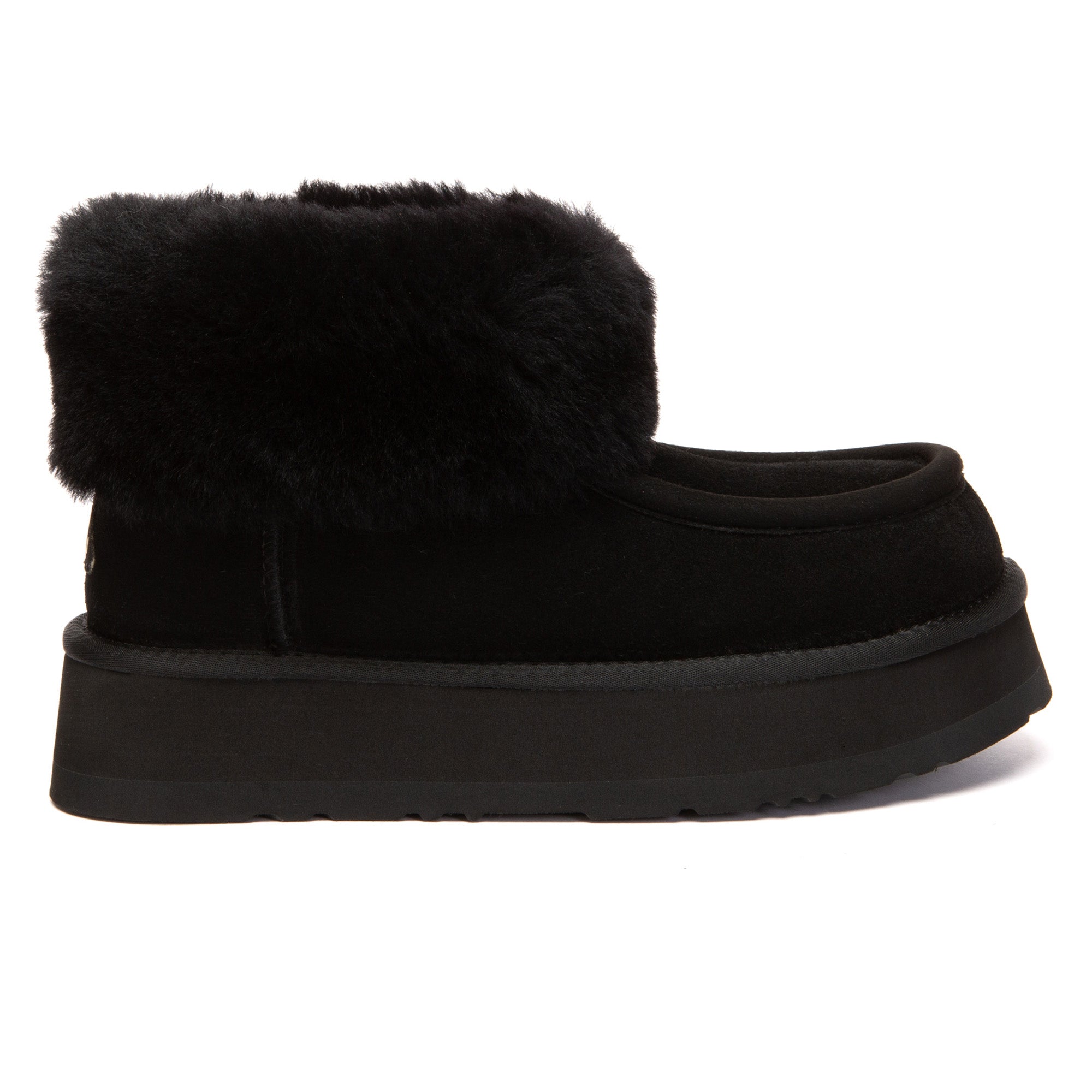 EverUgg Luffy ankle platform UGG slippers with cozy design and slip-on style, featuring a soft, plush interior and ankle height.