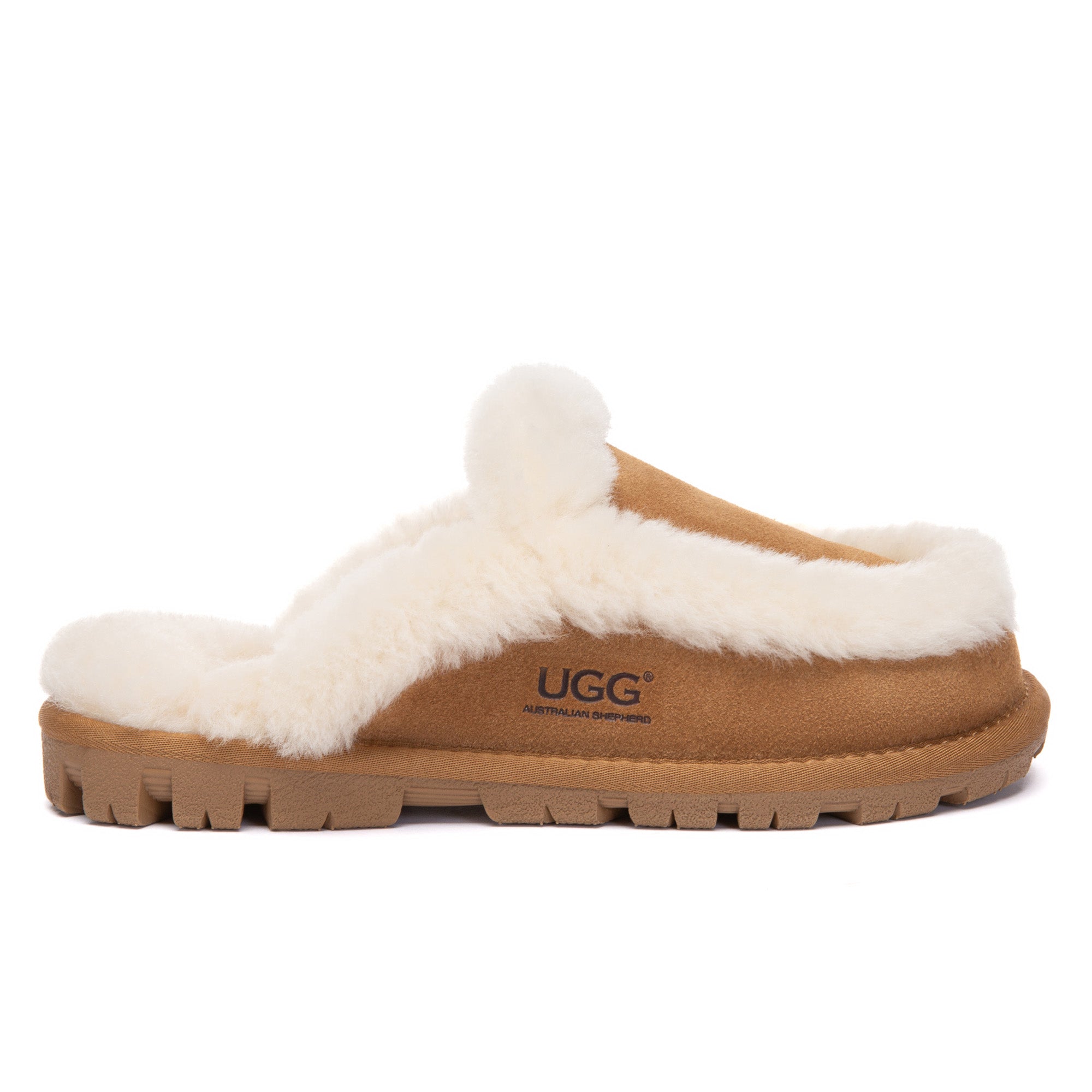 EverUgg Lux Fur UGG slippers with plush fur lining and soft sole, perfect for cozy indoor wear