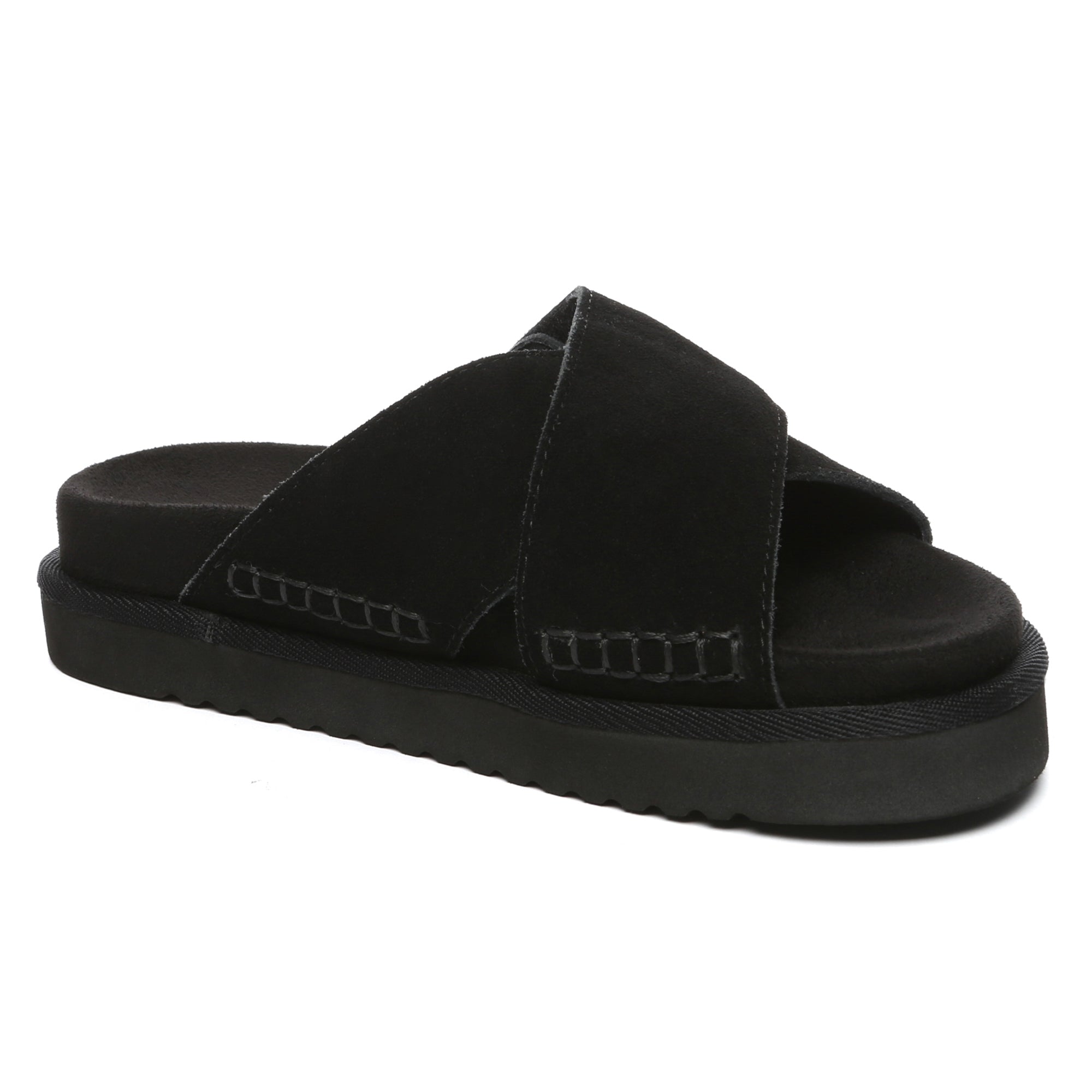 EverUgg Lyla Cross slip-on slide shoes for women featuring a stylish crossover design and comfortable slip-on style.