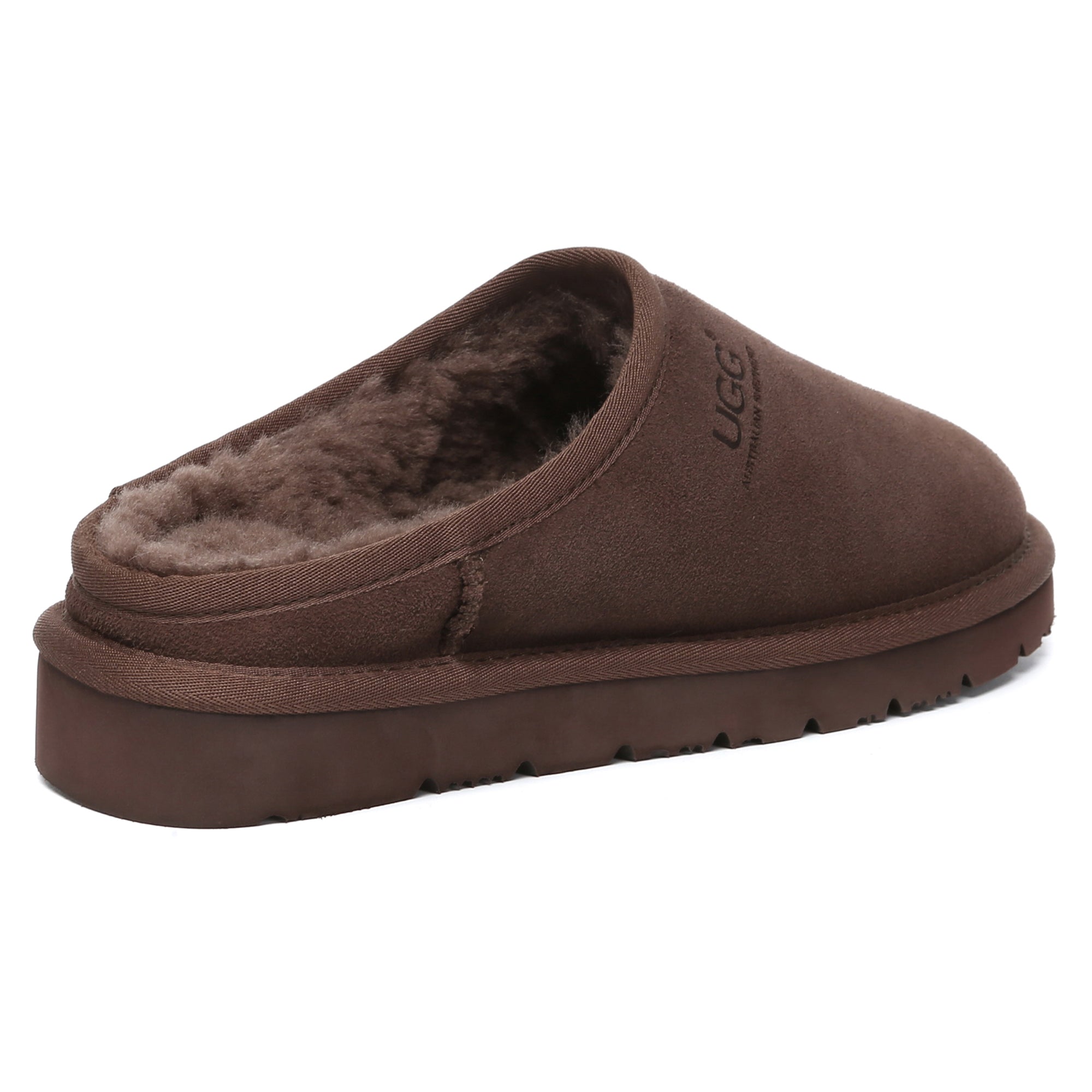 EverUgg Nano Classic UGG slippers for women, showcasing soft, cozy sheepskin slip-on shoes with plush lining.