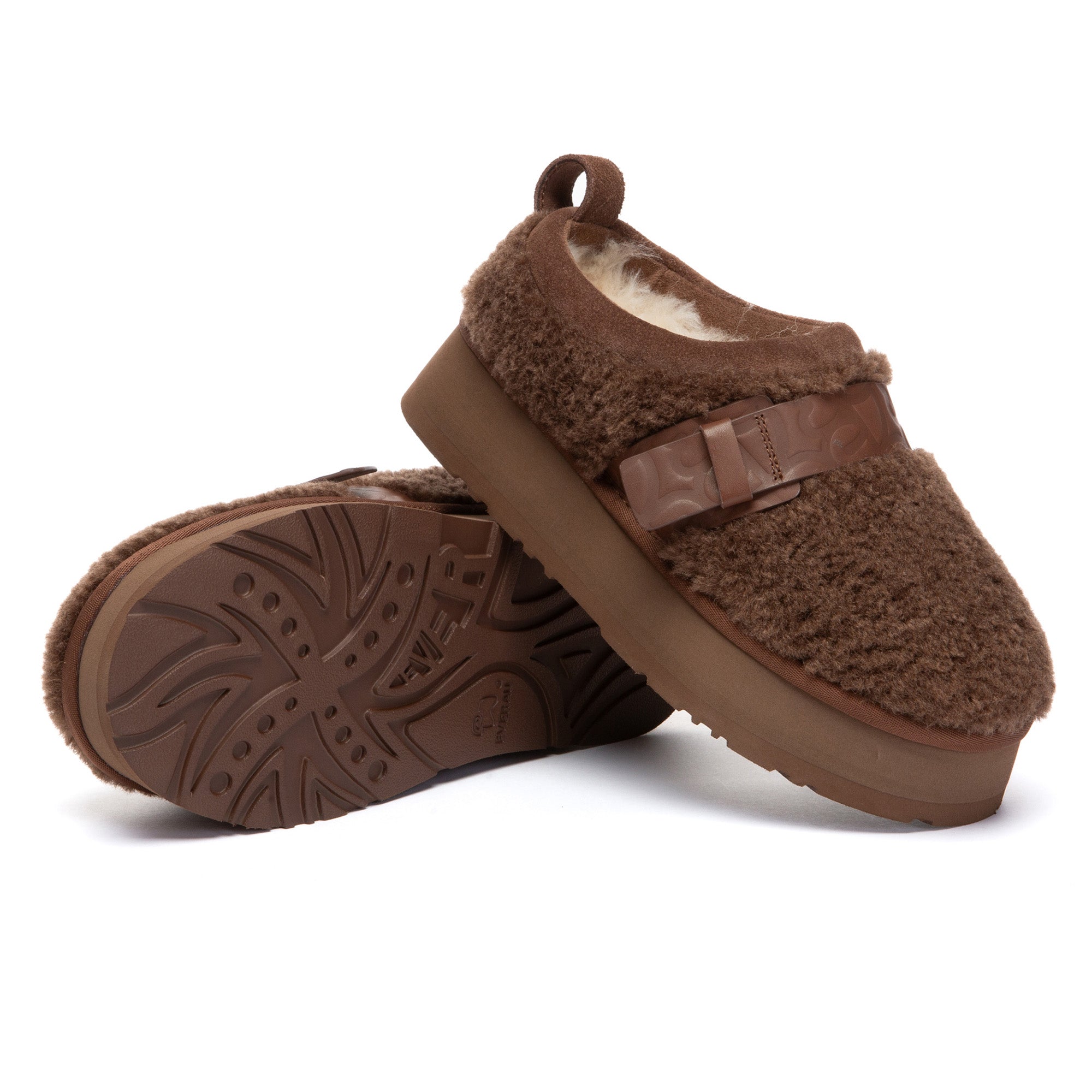 EverUgg Ultra Mini Maphie UGG slippers in soft beige with plush lining and slip-on design, perfect for cozy indoor wear.