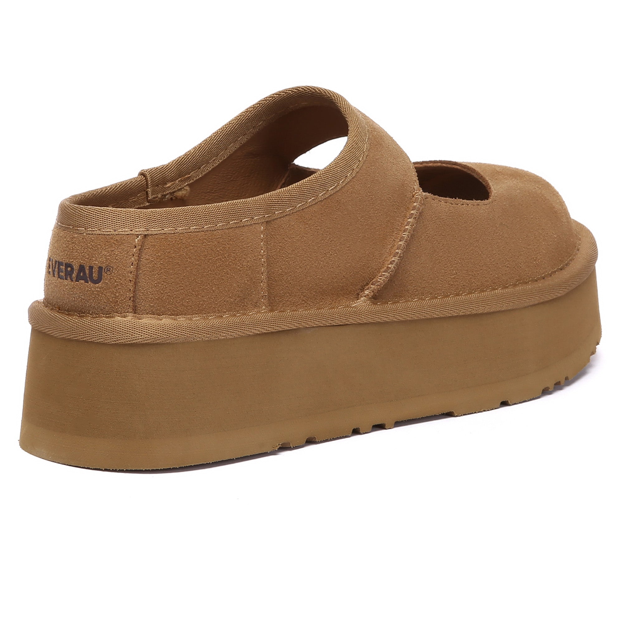 EverUgg Mary Jane platform slippers featuring a classic design with a chunky heel and comfortable slip-on style.