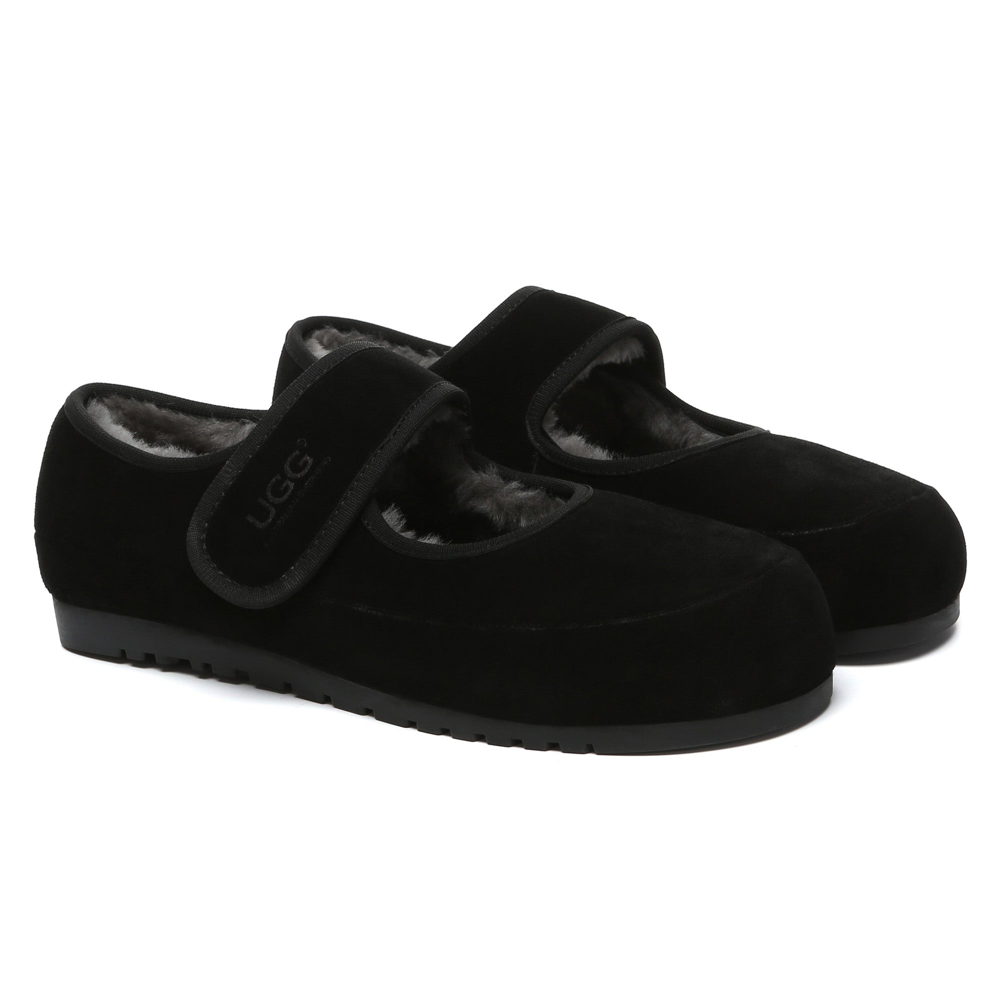 EverUgg Mary Jane strap loafer slippers for women, featuring classic UGG style with a strap detail and cozy slip-on design.
