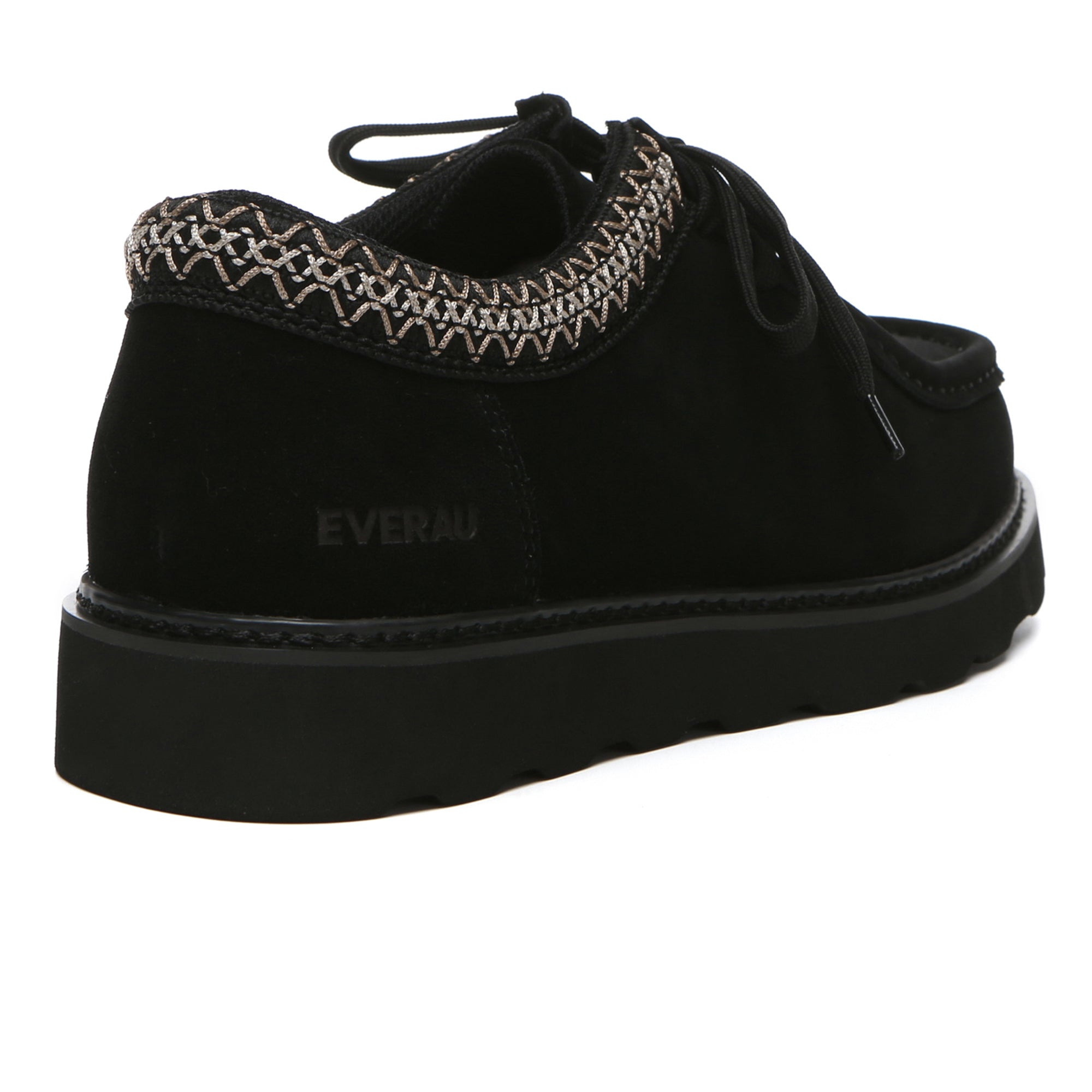 Men's leather Kenzie lace-up casual shoes by EverUgg featuring a classic design and smooth leather finish.