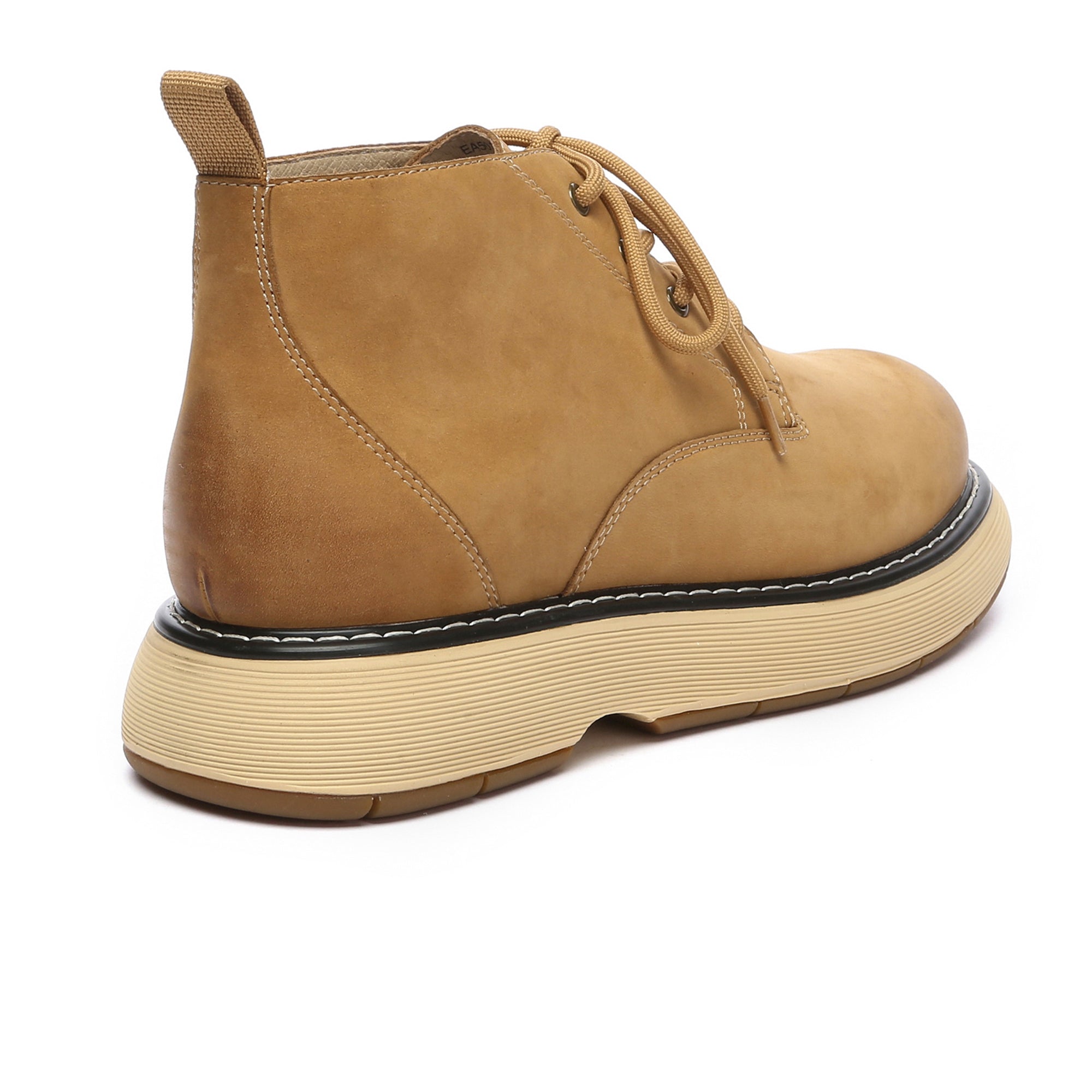 Men's premium casual leather shoes by EverUgg featuring classic design, brown leather, and comfortable slip-on style.