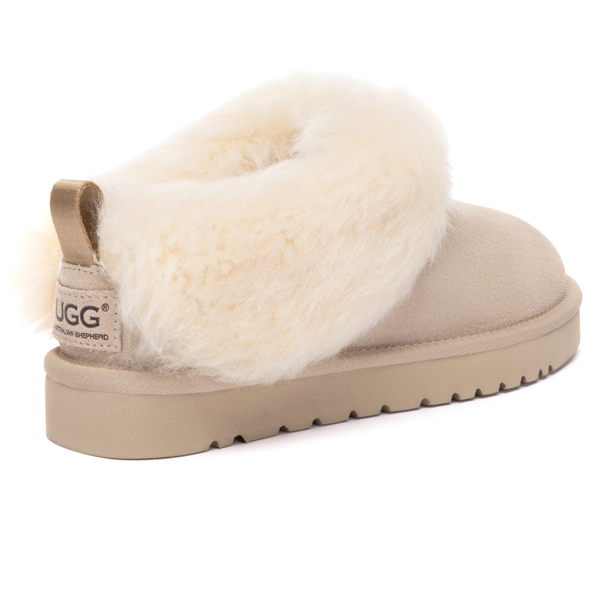 EverUgg Mia Plush Ankle Slippers with soft, cozy lining and plush exterior, designed for comfortable indoor wear.