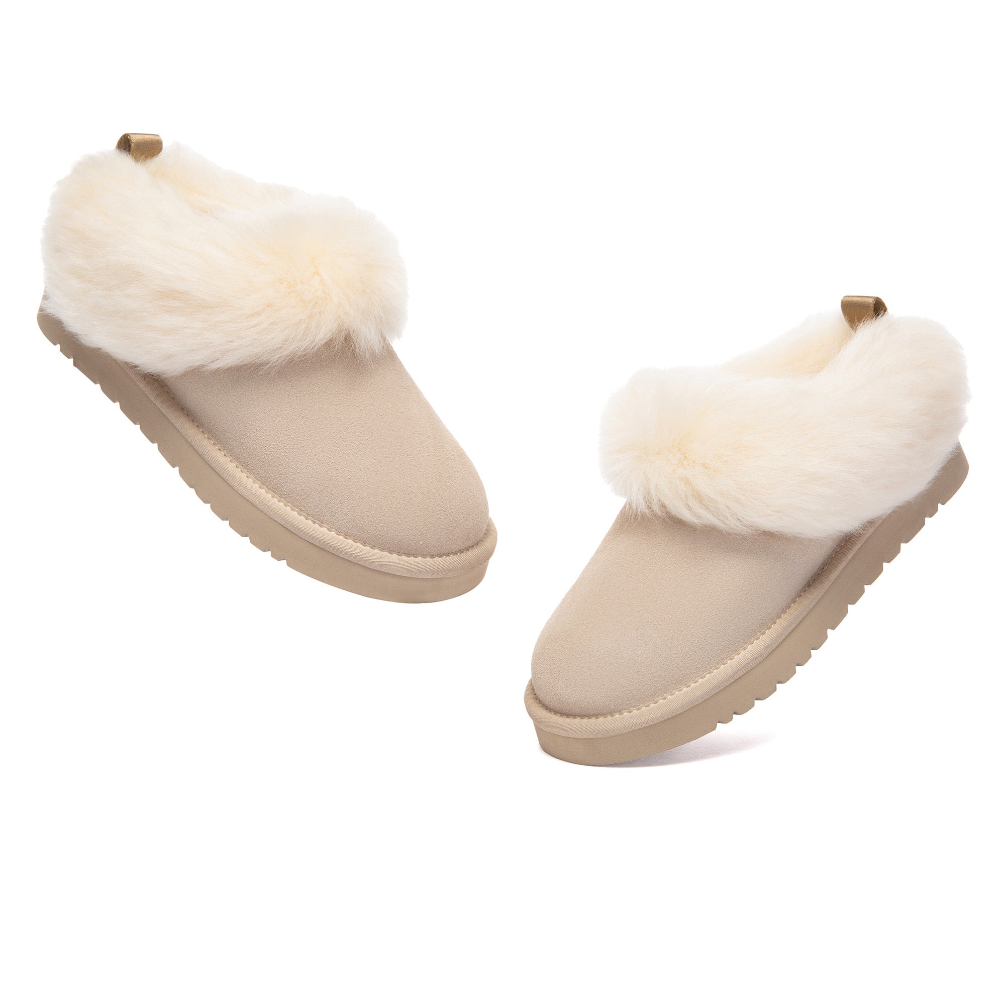 EverUgg Mia Plush Ankle Slippers featuring soft, cozy plush material and a comfortable ankle-high design.