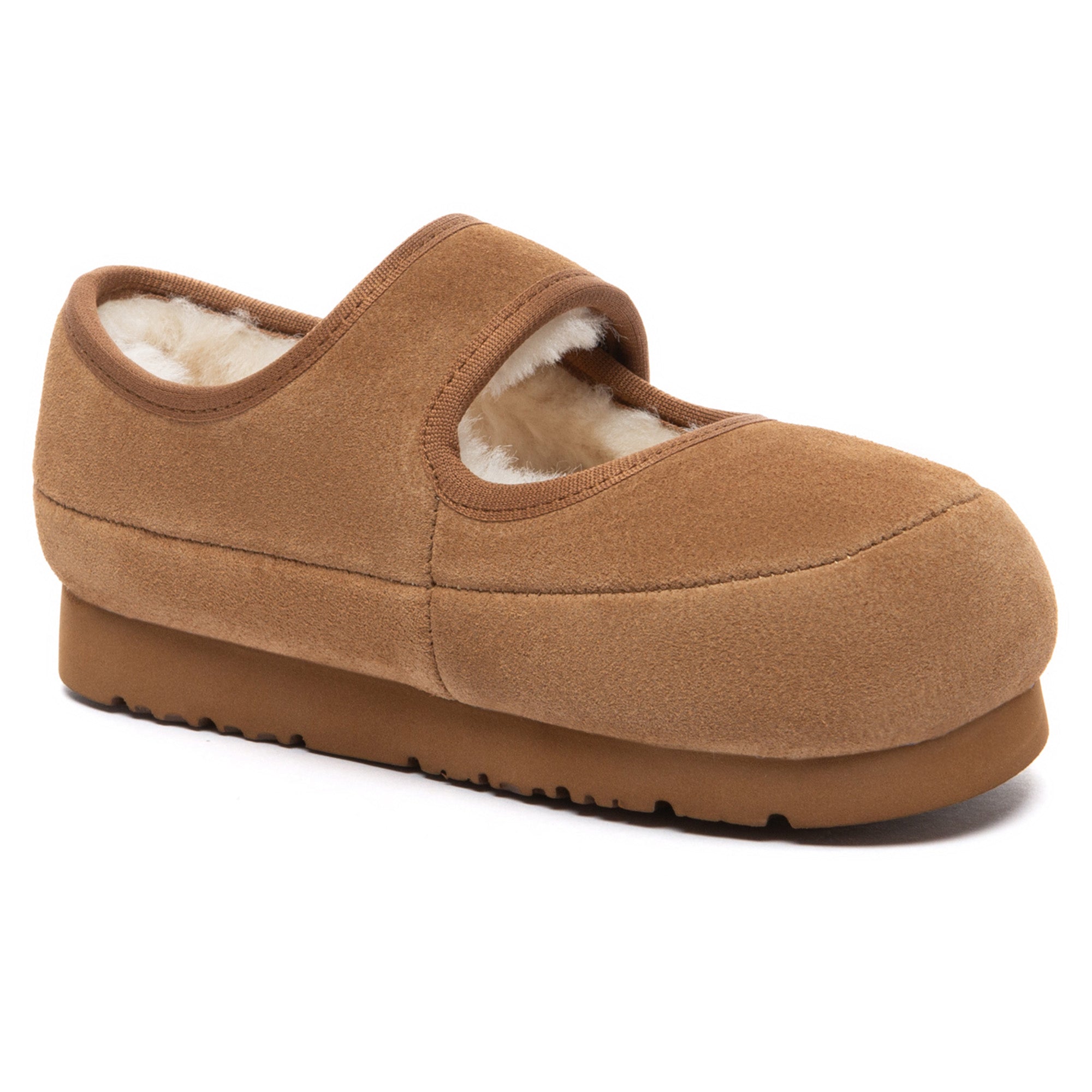 Kids' Millie Mary Jane UGG slippers by EverUgg featuring soft straps and cozy soles, perfect for comfortable indoor wear.
