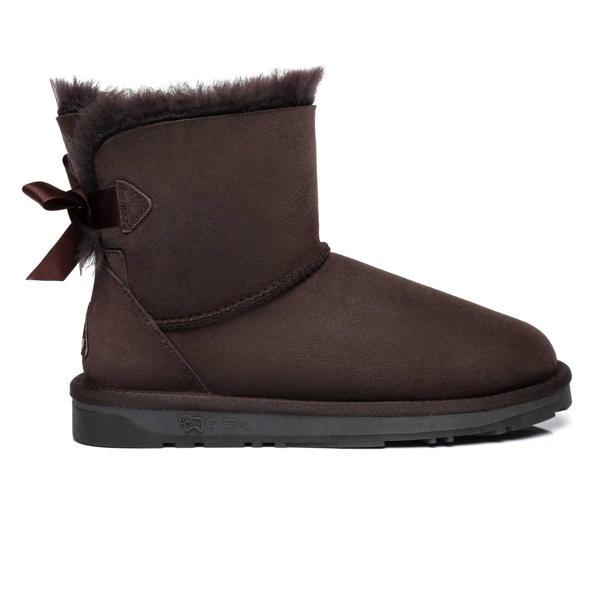 EverUgg Mini Back Bow UGG Boots featuring a stylish back bow and cozy design, perfect for casual winter wear.