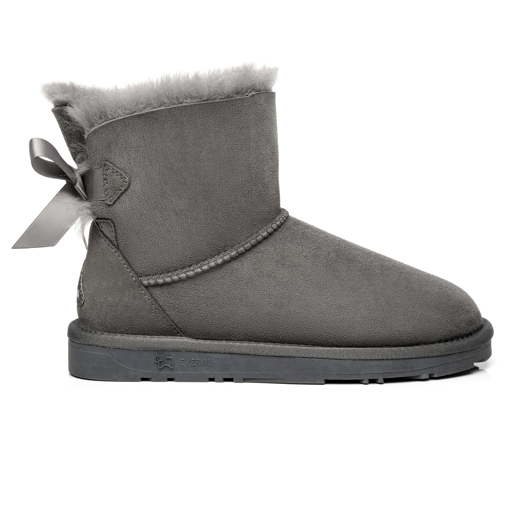 EverUgg Mini Back Bow UGG Boots showing the classic design with a small back bow detail and cozy shearling lining.