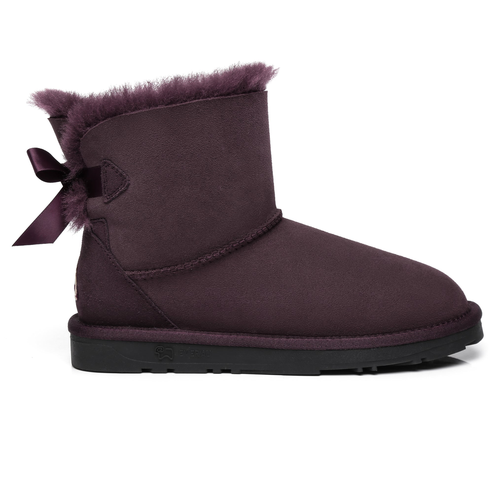 EverUgg Mini Back Bow UGG Boots featuring a cozy design with a back bow detail and classic UGG style in soft material