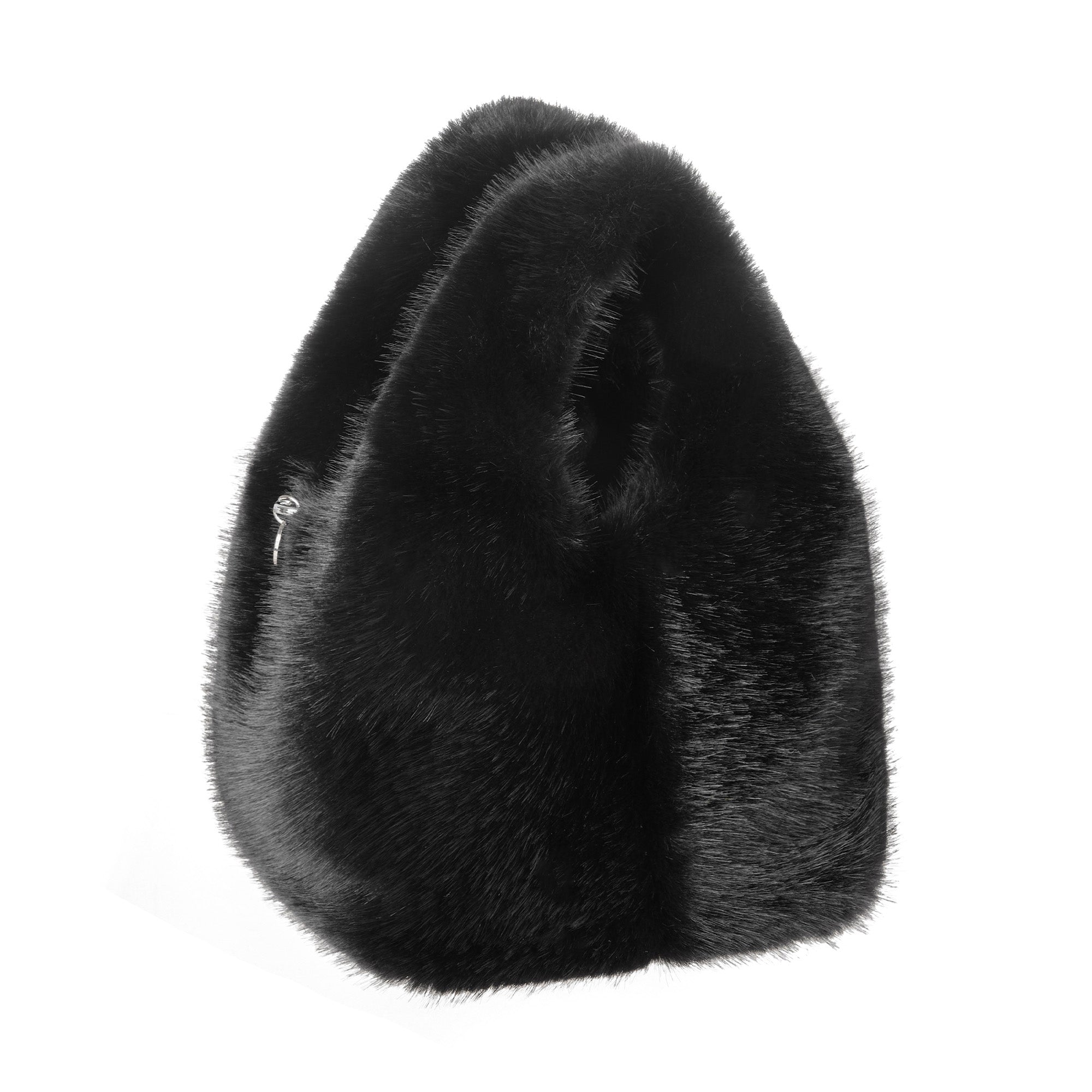 EverUgg Moore Luxury Soft Fluffy Handbag with plush, textured exterior and stylish design, perfect for elegant everyday use.