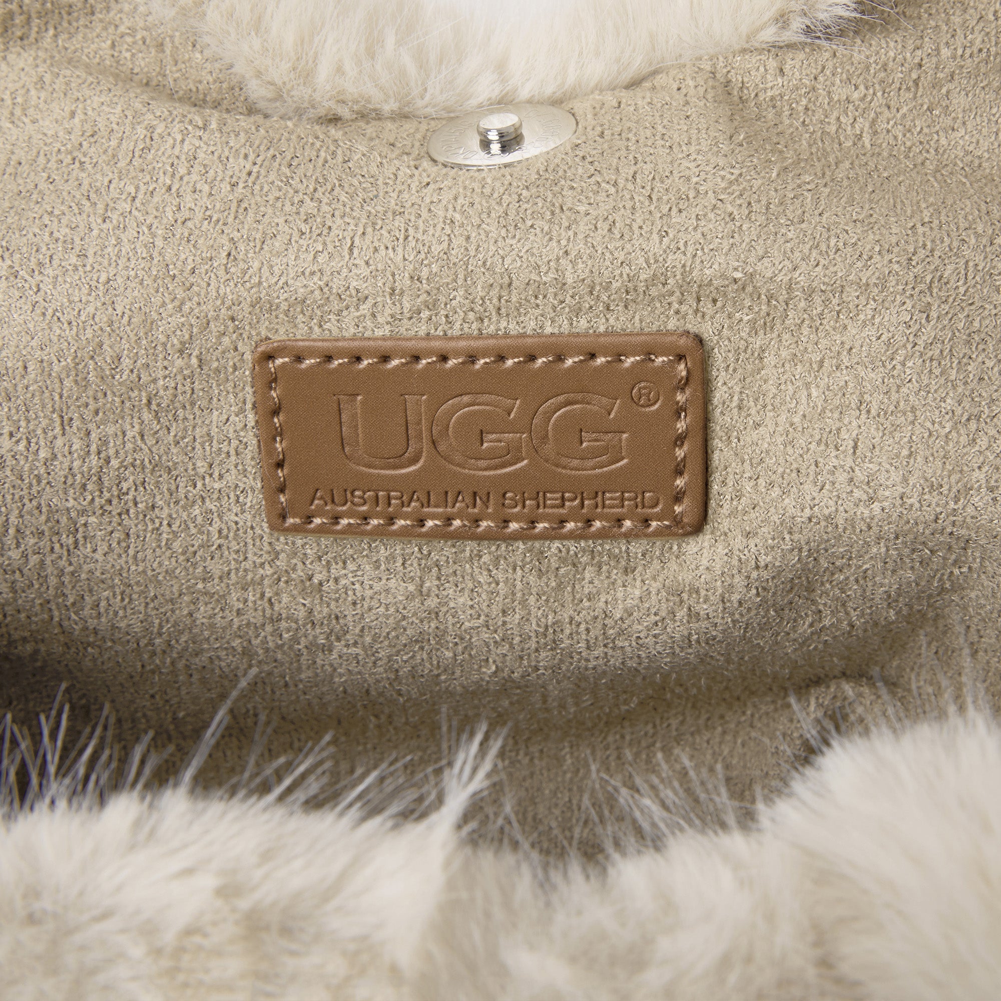 EverUgg Moore Luxury Soft Fluffy Handbag with plush texture and stylish design, shown in a close-up view.