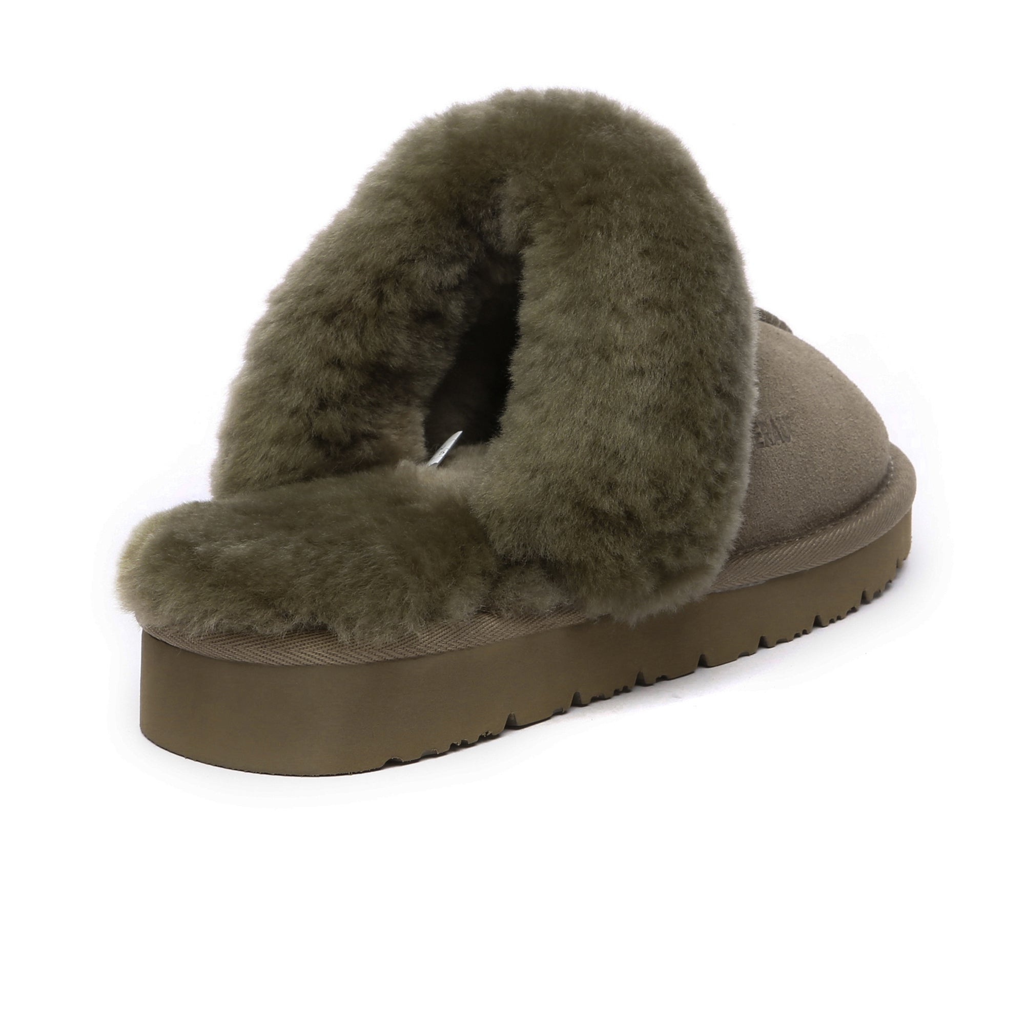 EverUgg Muffin Sheepskin Winter Slippers with plush lining and cozy design, ideal for cold weather comfort.
