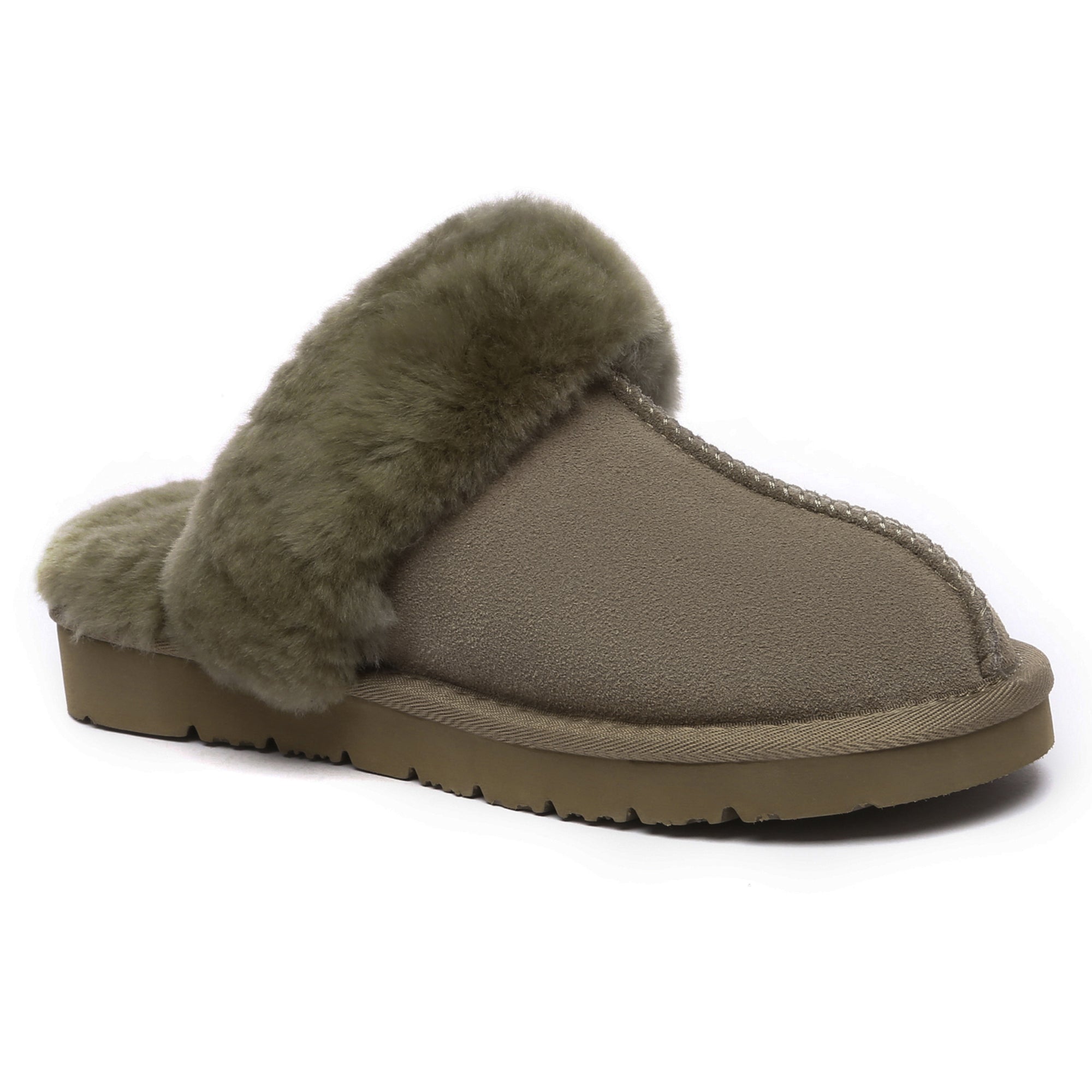 EverUgg Muffin Sheepskin Winter Slippers with plush lining and cozy design, perfect for cold weather indoor wear.