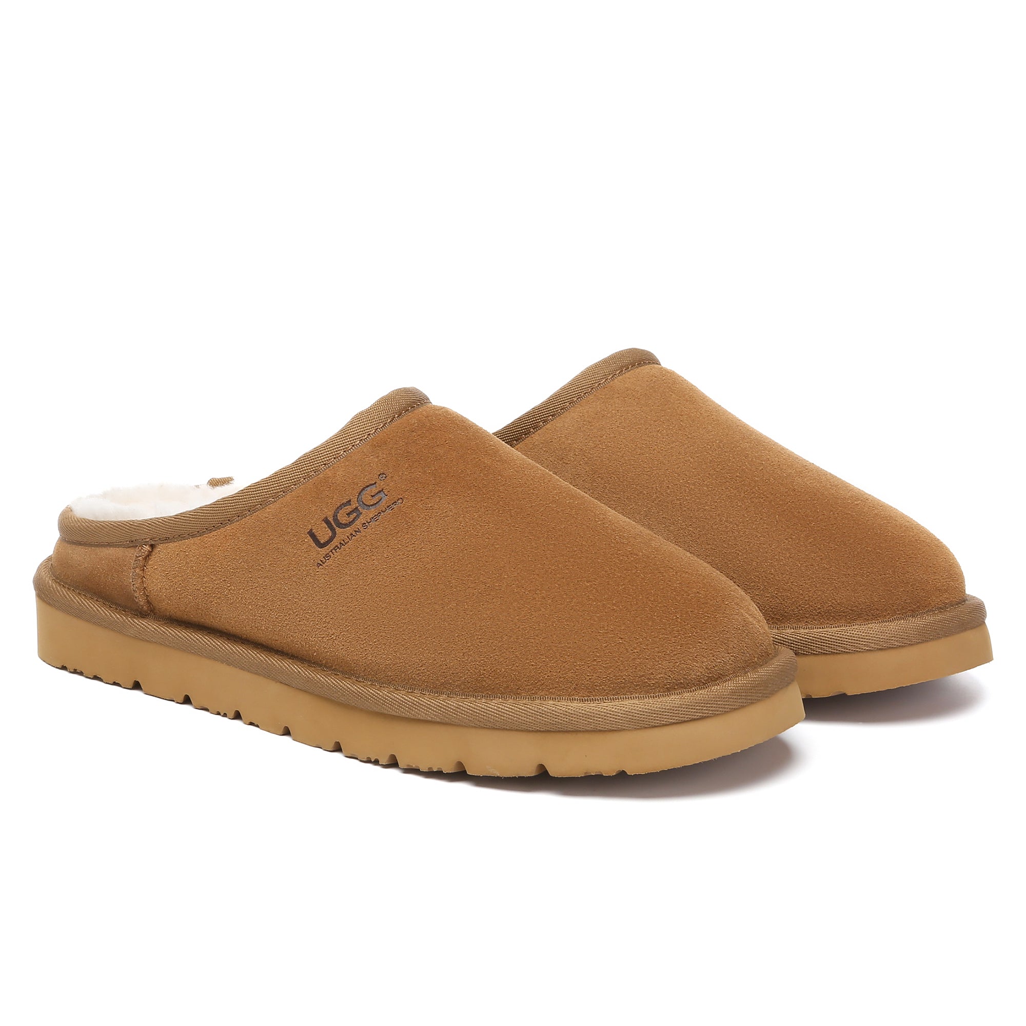 EverUgg Nano Classic UGG slippers for women, cozy sheepskin-lined shoes with a soft, plush interior and classic slip-on design.