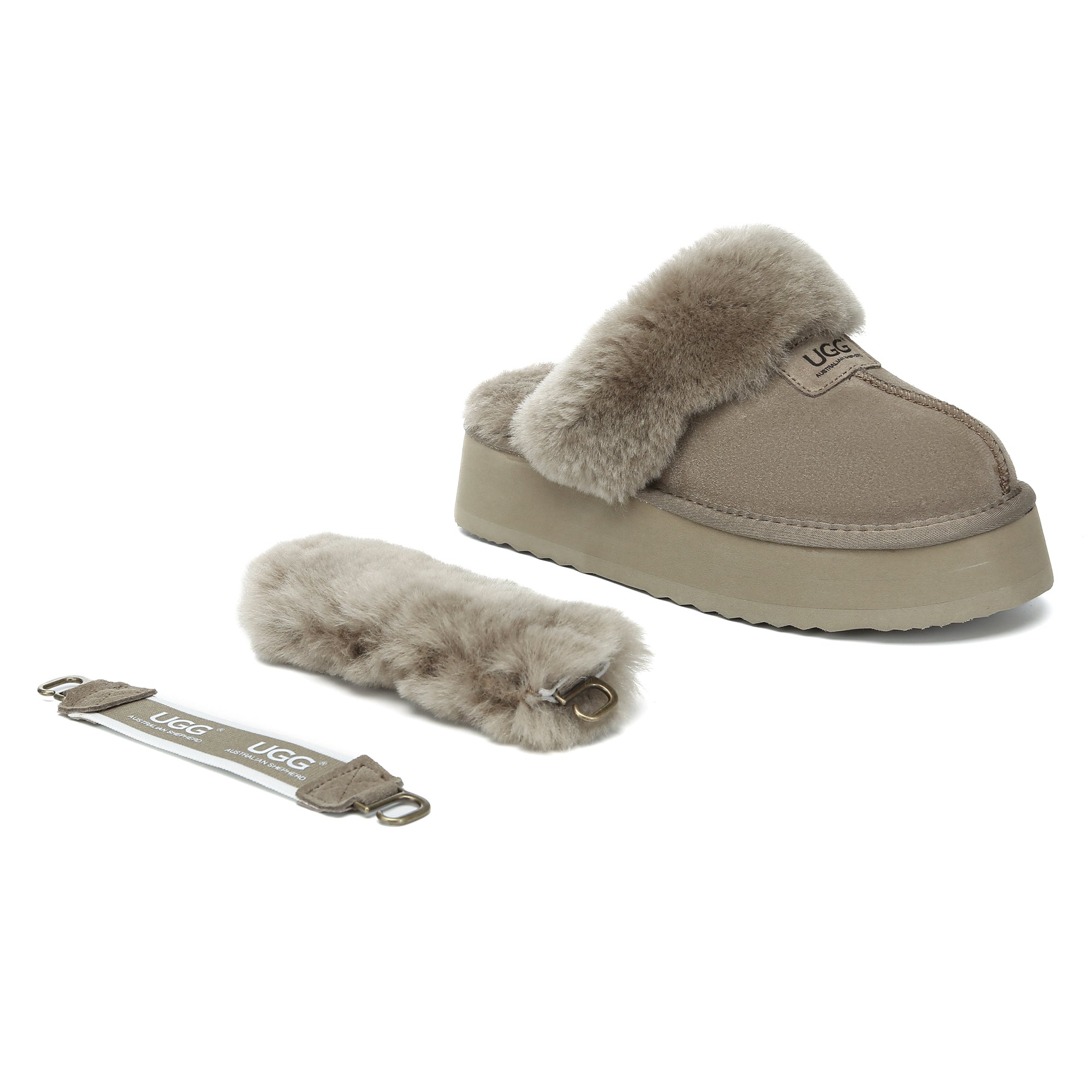 UGG Removable Slingback Platform Slippers