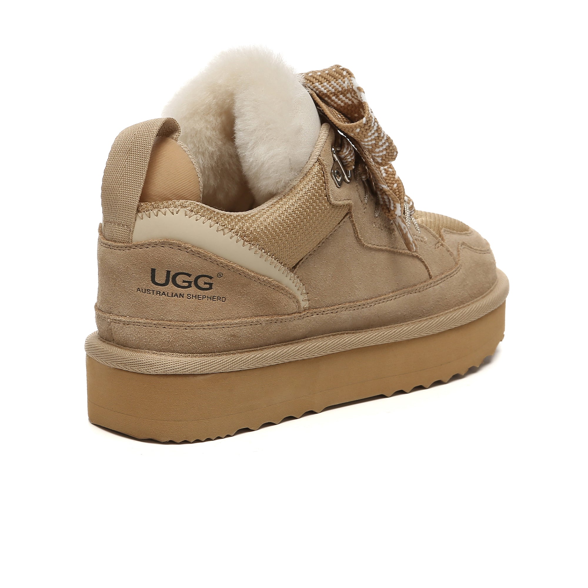 EverUgg Parker lace-up UGG men's platform shoes featuring a sleek design and sturdy sole, perfect for casual and stylish wear.