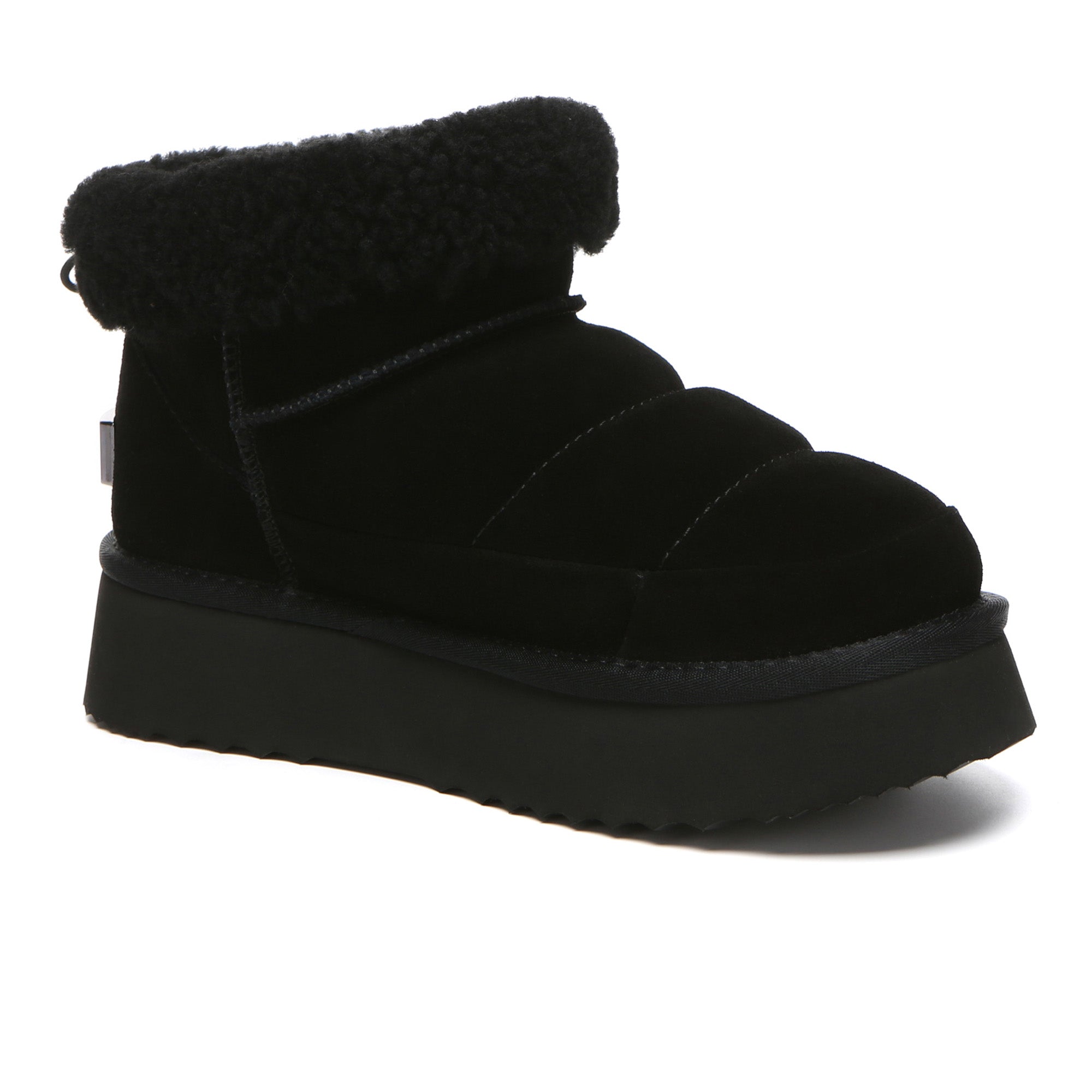EverUgg Peyton adjustable ankle platform UGG boots for women, showcasing the stylish design and ankle strap detail.
