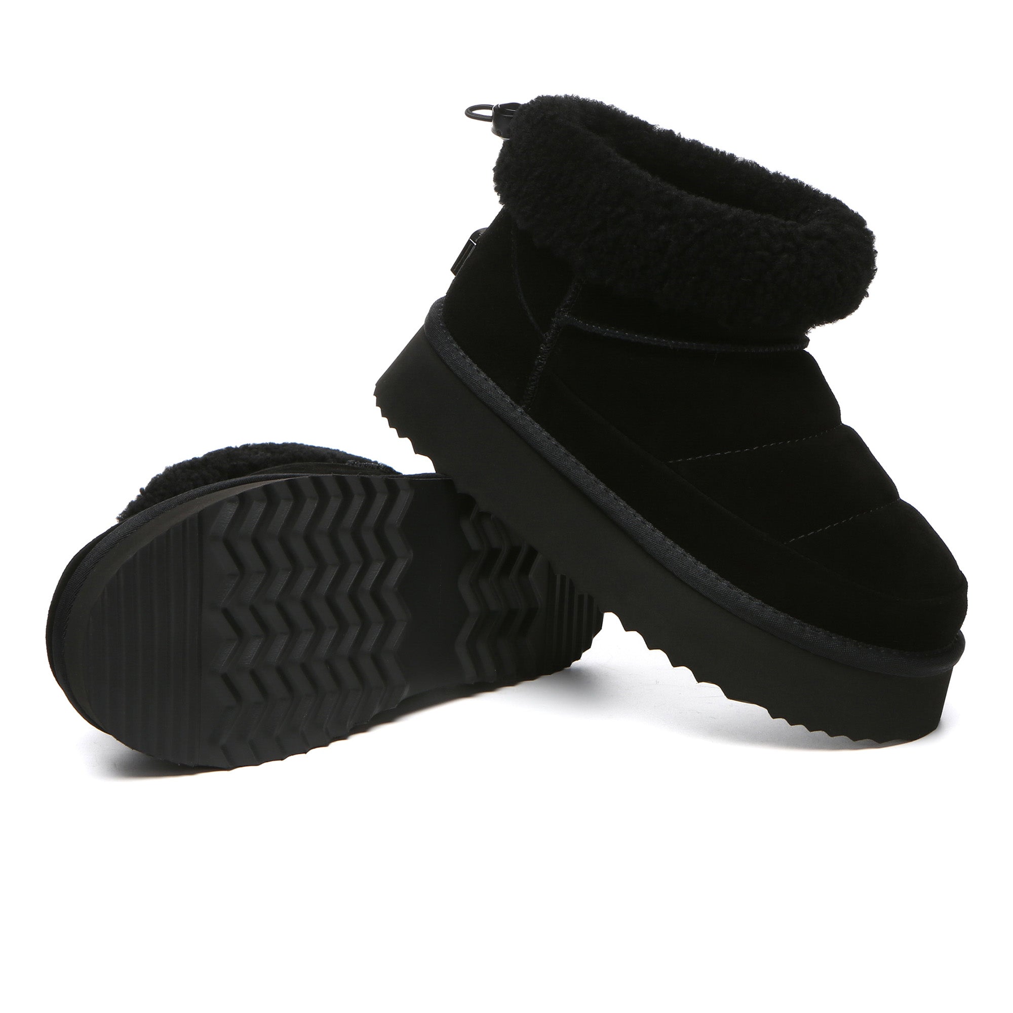 EverUgg Peyton adjustable ankle platform UGG boots for women, featuring a stylish design and comfortable fit.